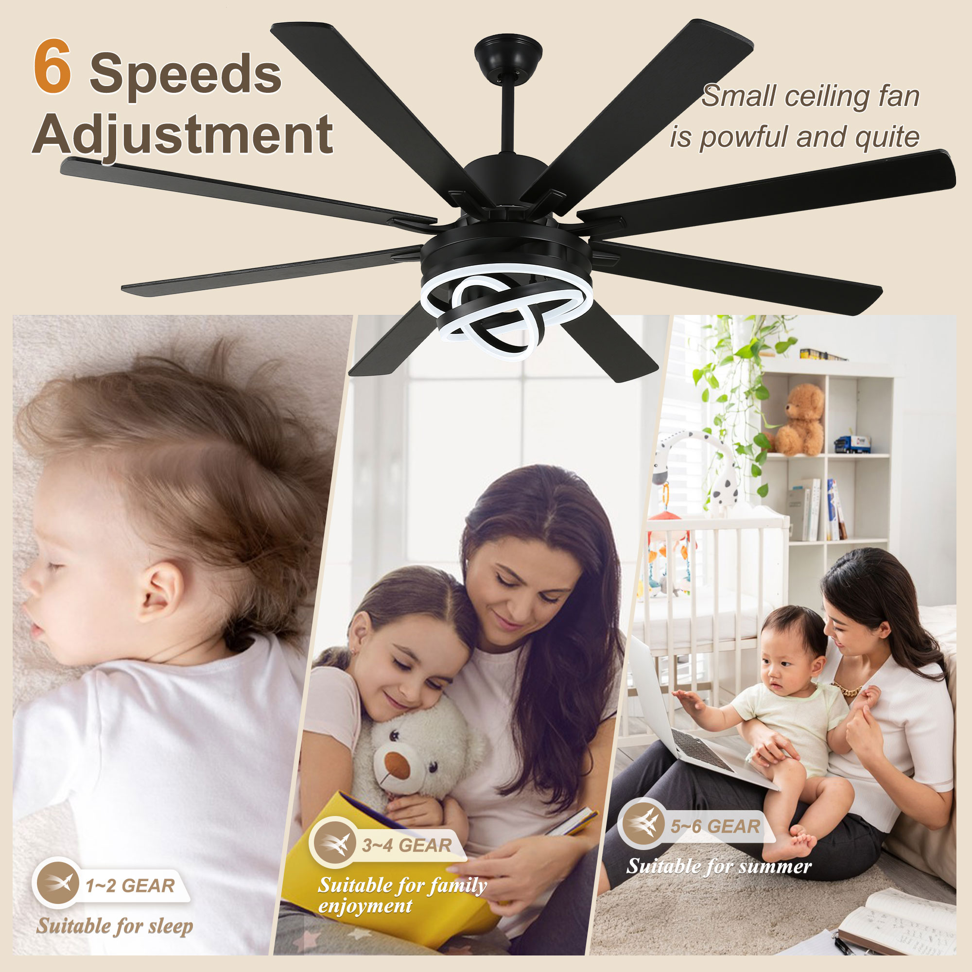 Bella Depot DCFSD7205-B Ceiling-Fans - View #9