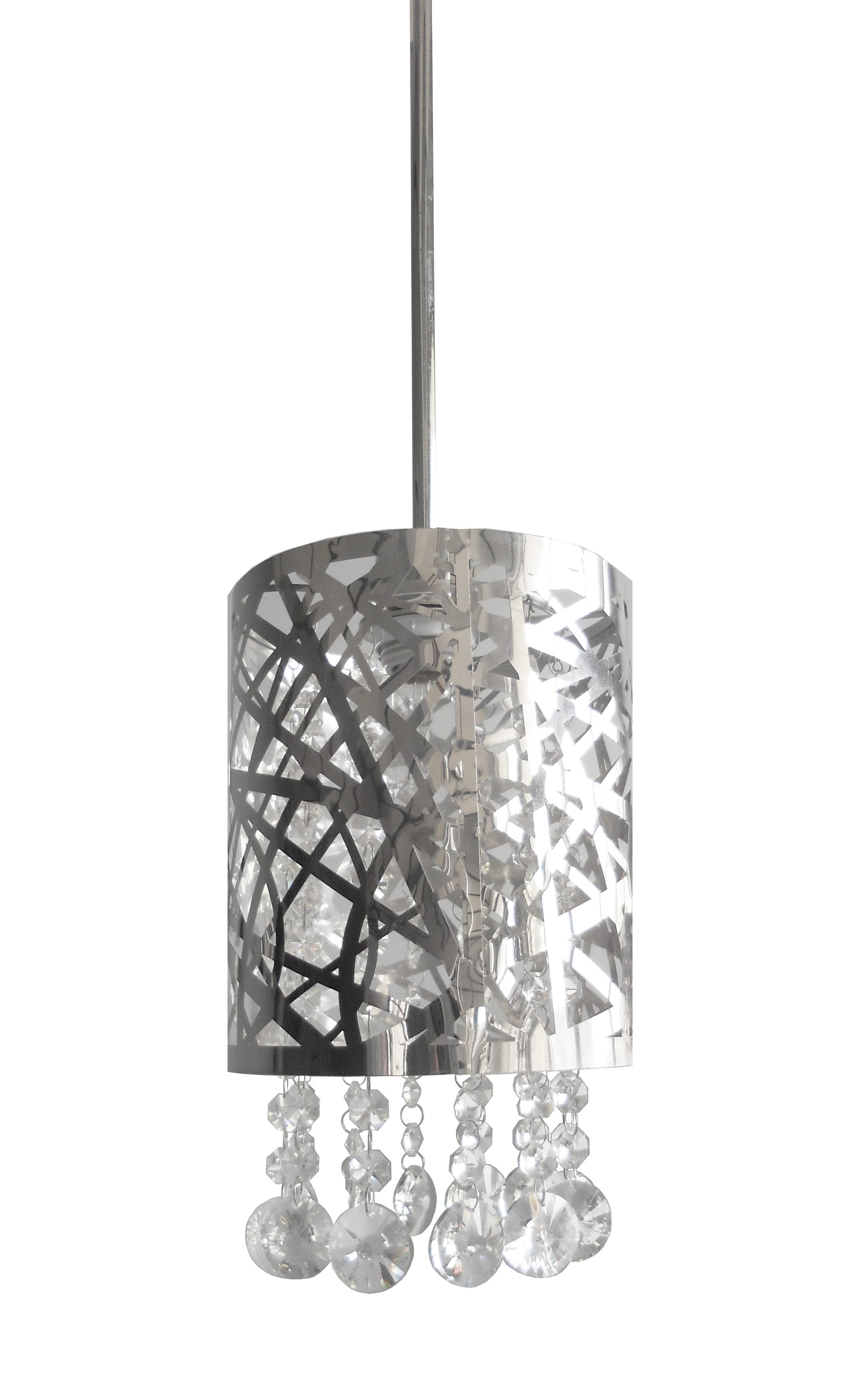 Whitfield Lighting PT3008-1CH Aileena Chrome Transitional Cone Mini Hanging Pendant Light