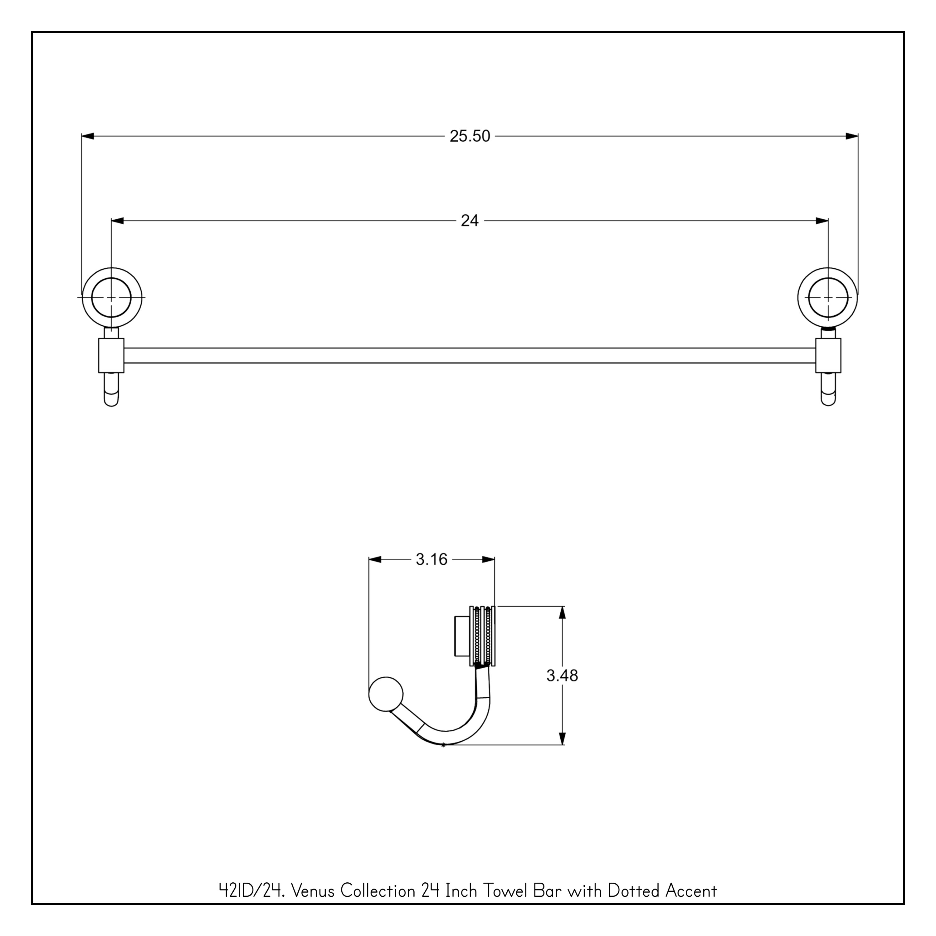 Allied Brass 421D/24-SCH d060350 - View #3