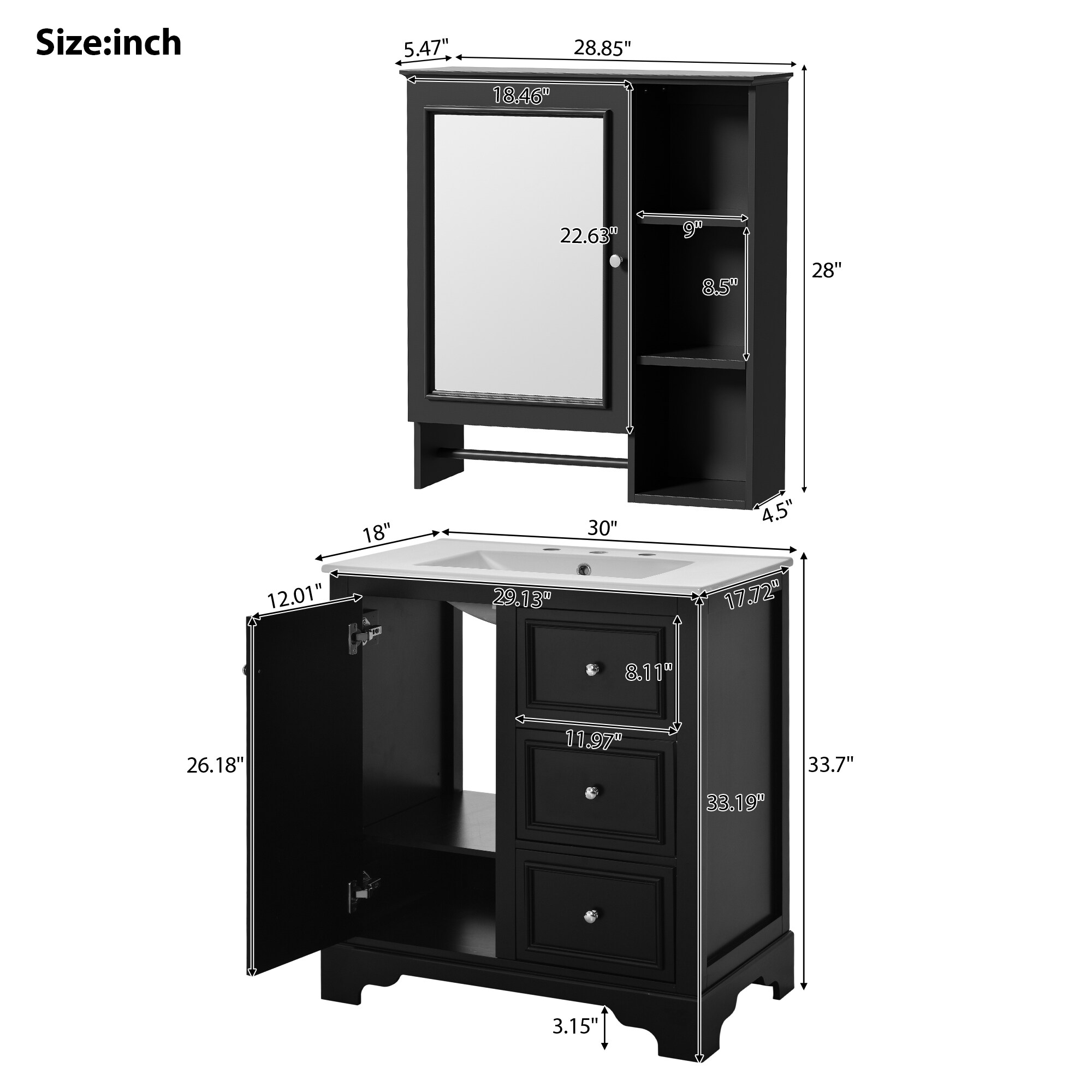 GDFStudio 345527 Bath-Vanity-Combo - View #9