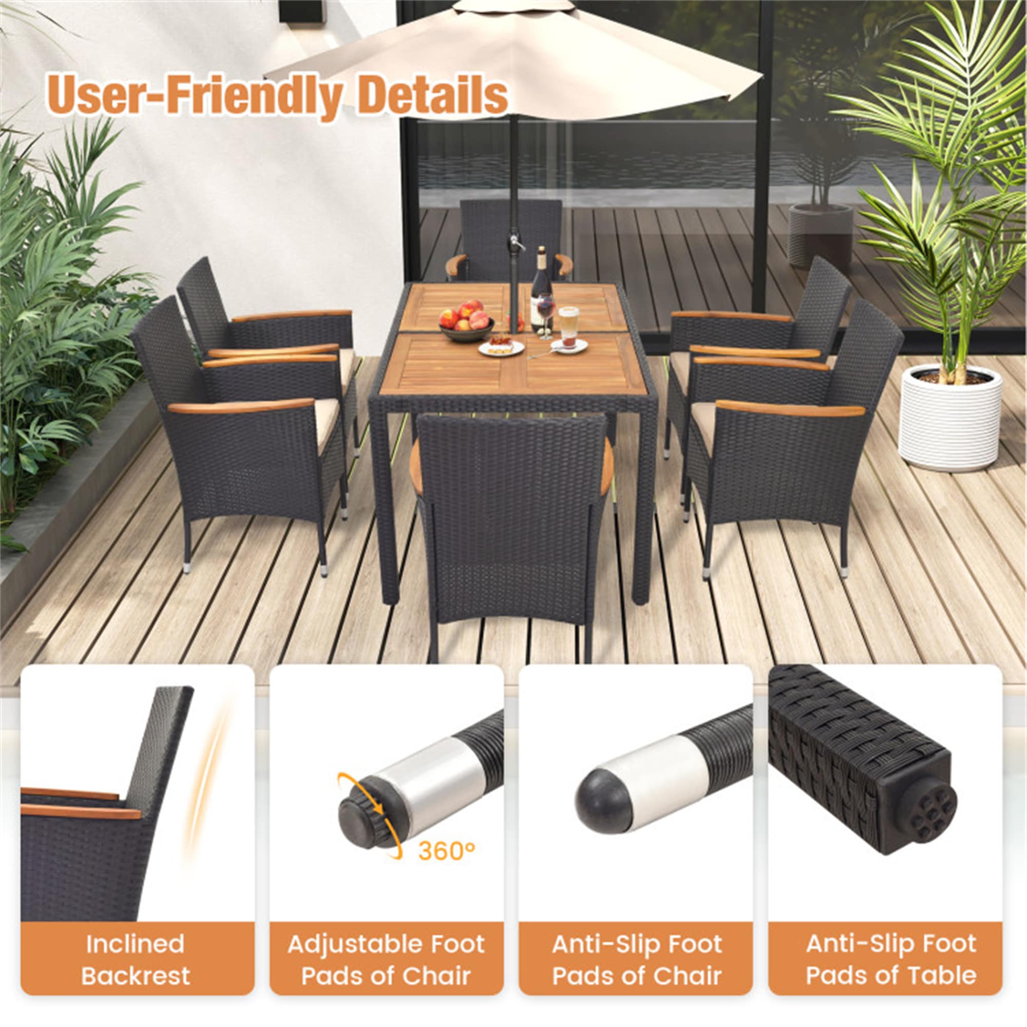 BABOOM BOM-10405+-CO Patio-Dining-Sets - View #8