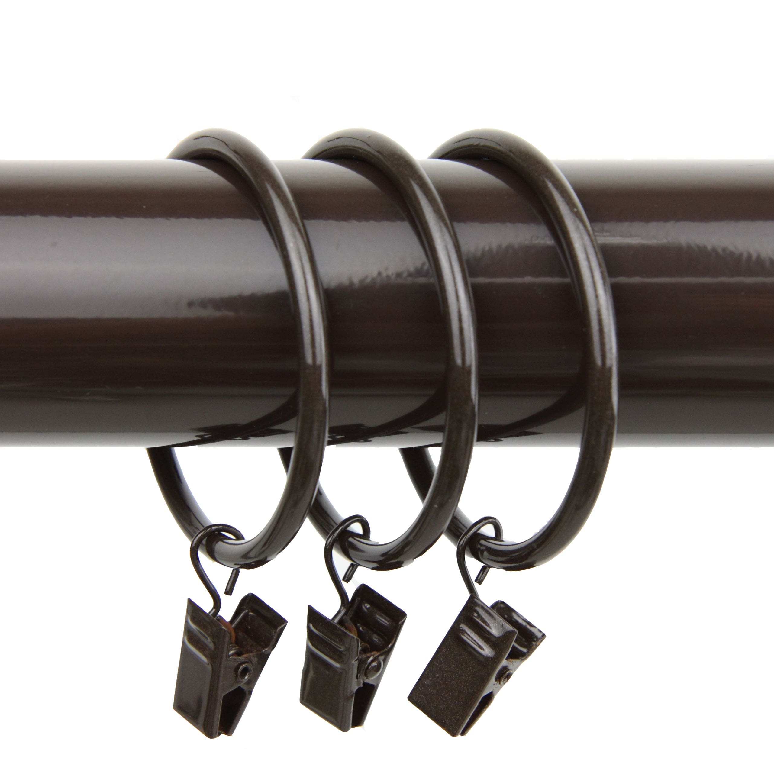 Hart & Harlow L-DR29-07 Cocoa Steel Curtain ring with clip