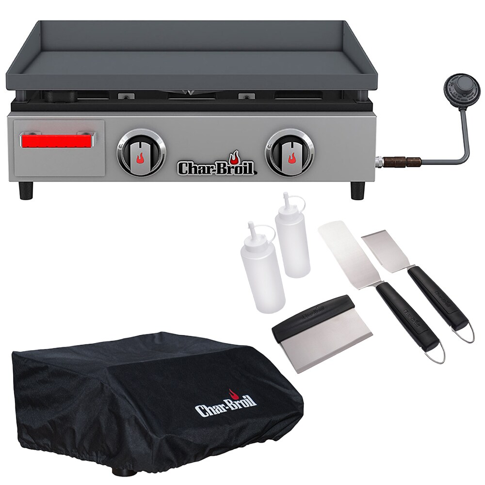 Char-Broil 2-Burner Liquid Propane Flat Top Grill in the Flat Top Grills  department at