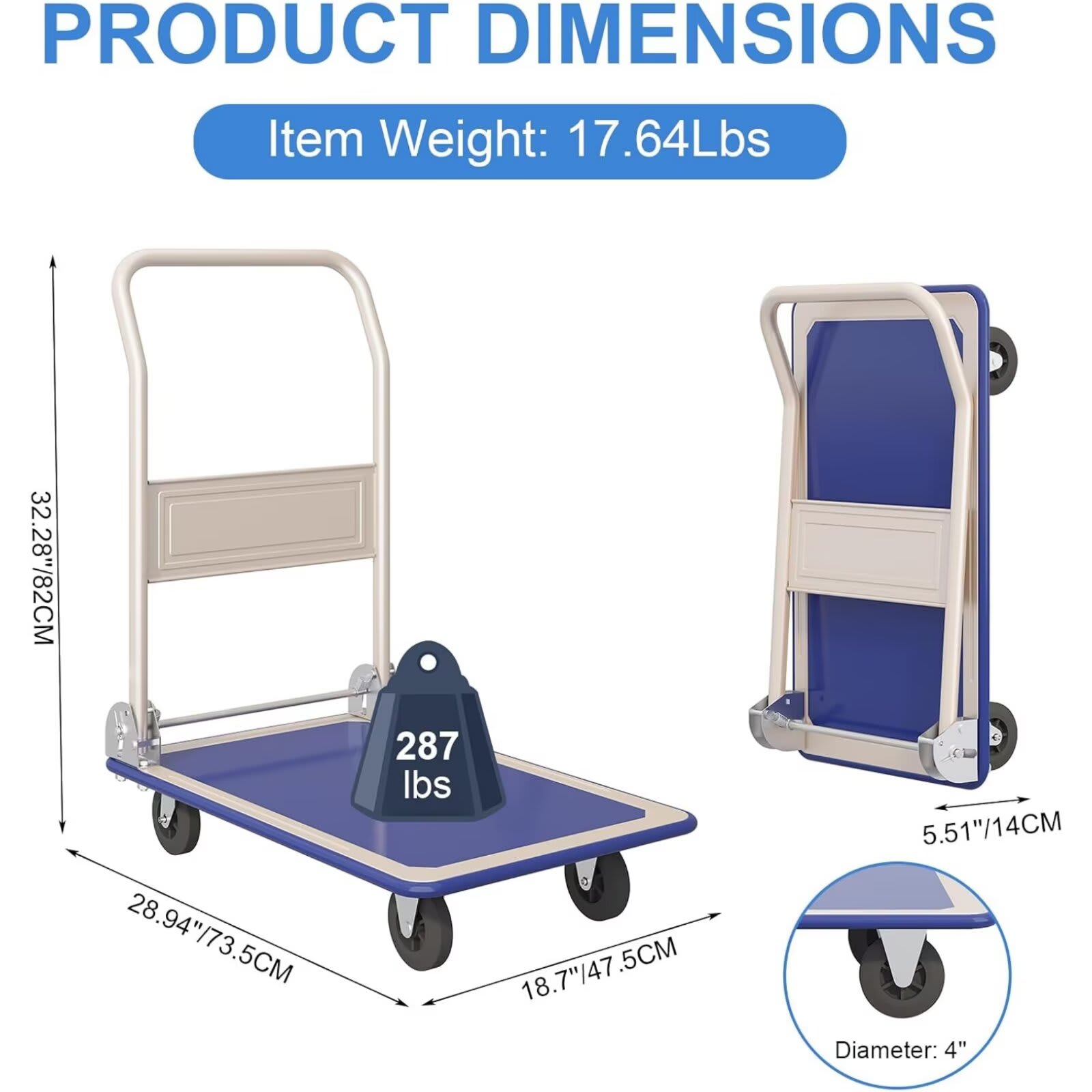 Qeetex JXNAG-PHO-335TJR3N Utility-Carts - View #3