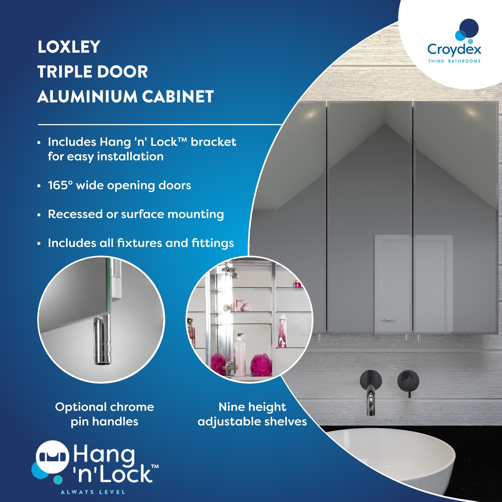 Croydex WC101869US Bathroom-Medicine-Cabinets - View #7