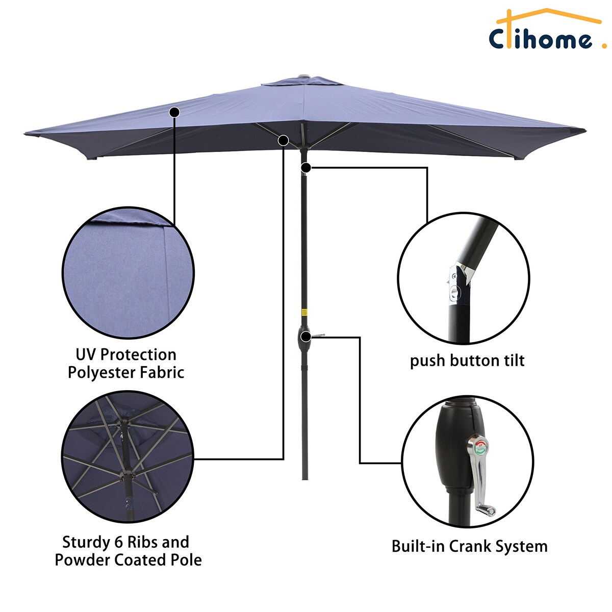Clihome AL-01AUM-1 Umbrellas-2 - View #3