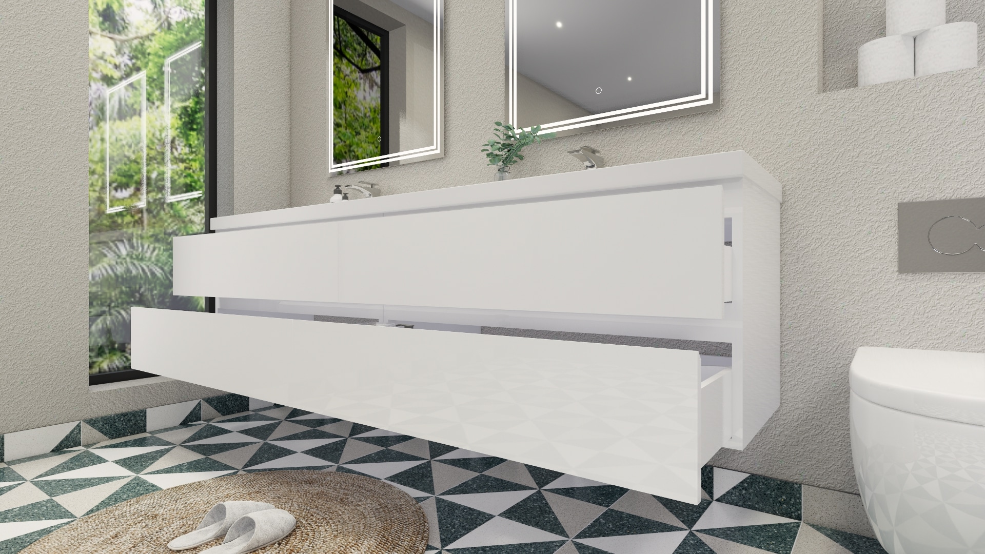 Moreno Bath MOB84-GW Bath-Vanity-Combo - View #7