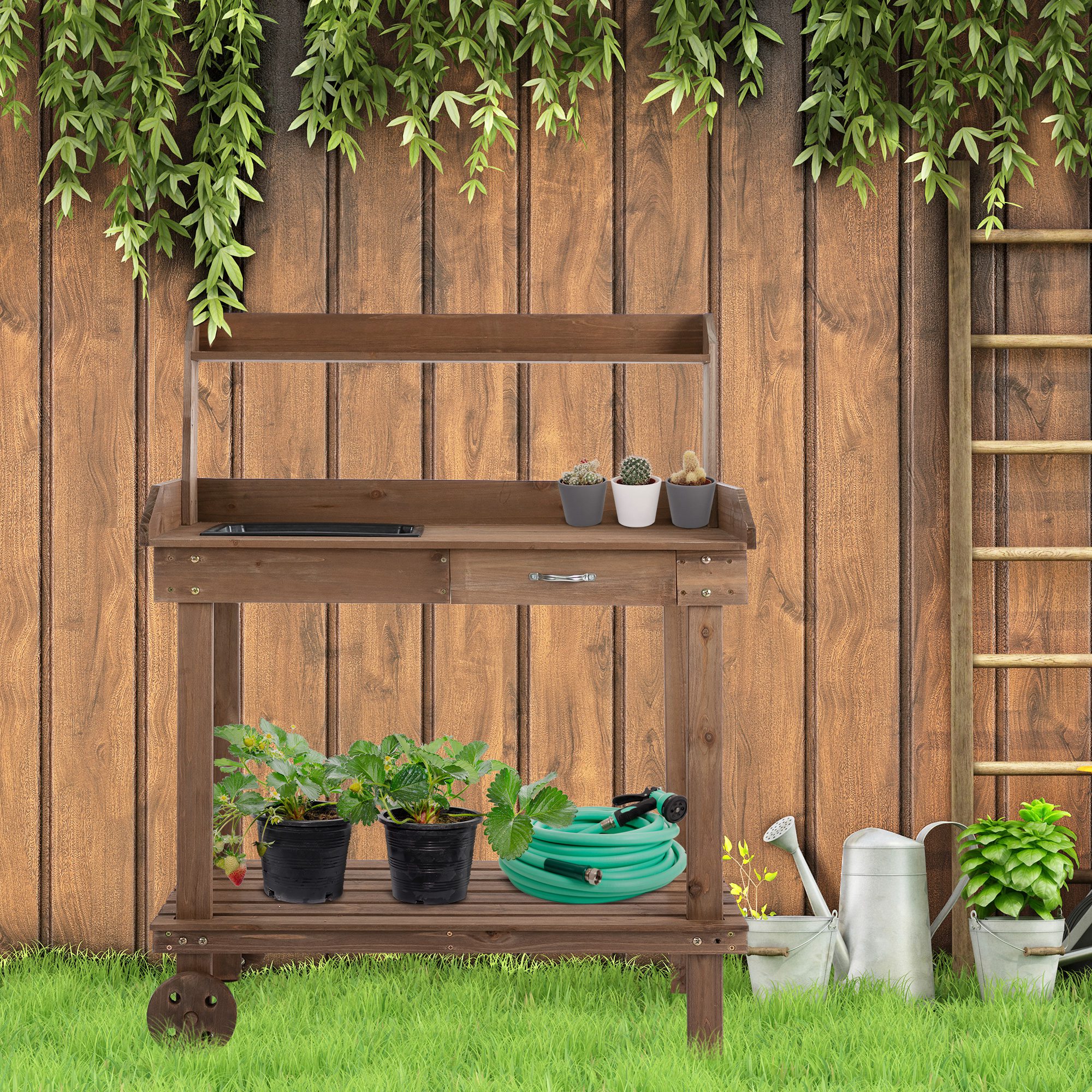 AHIOU HOME ZAAHG-P175541PB Potting-Benches - View #2