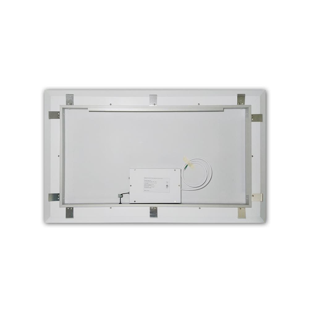 Callista 48" Brushed Aluminum Frameless LED Vanity Mirror