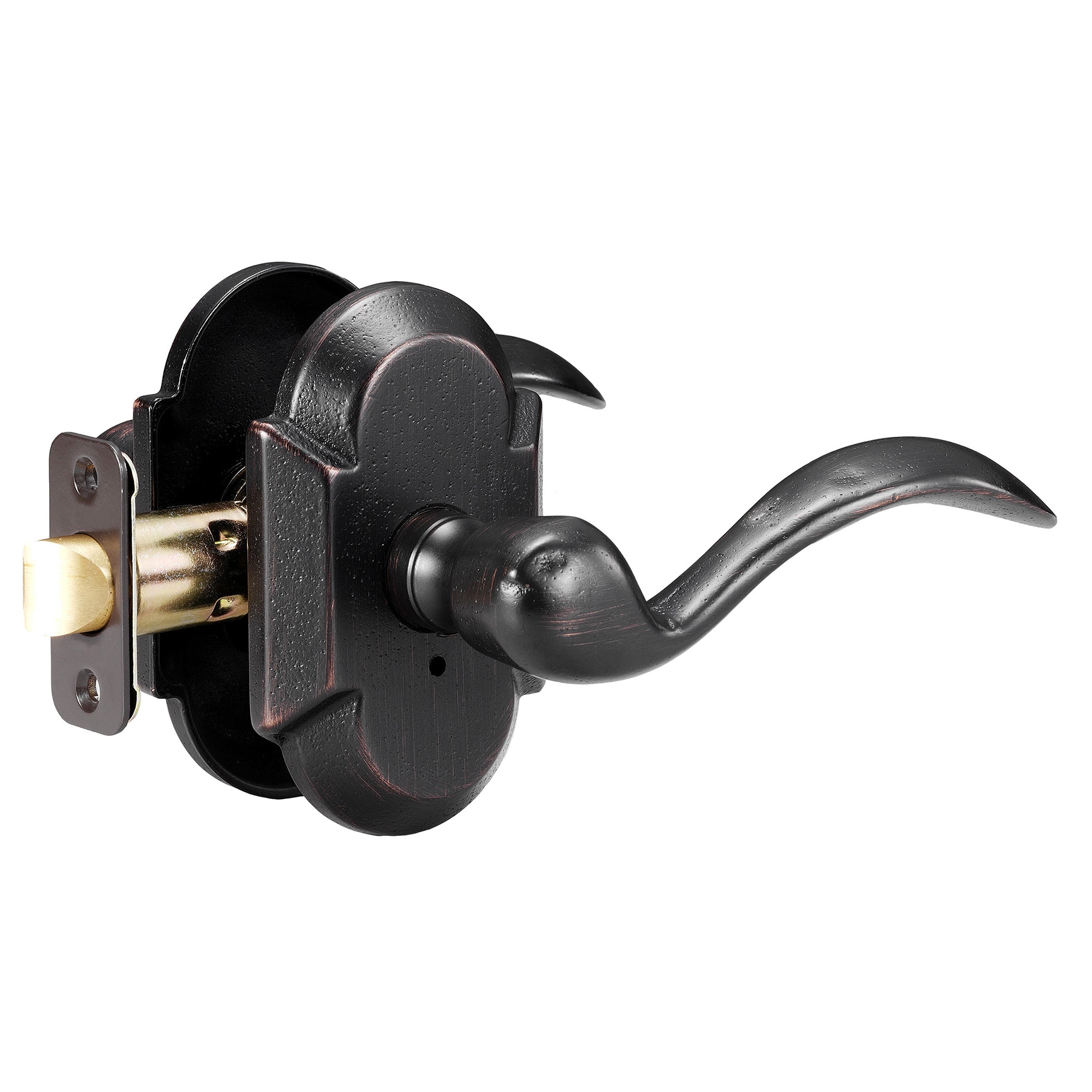 Delaney Hardware 692600CR Sandcast Sandcast Aged bronze Interior Bed/Bath Privacy Door Handle