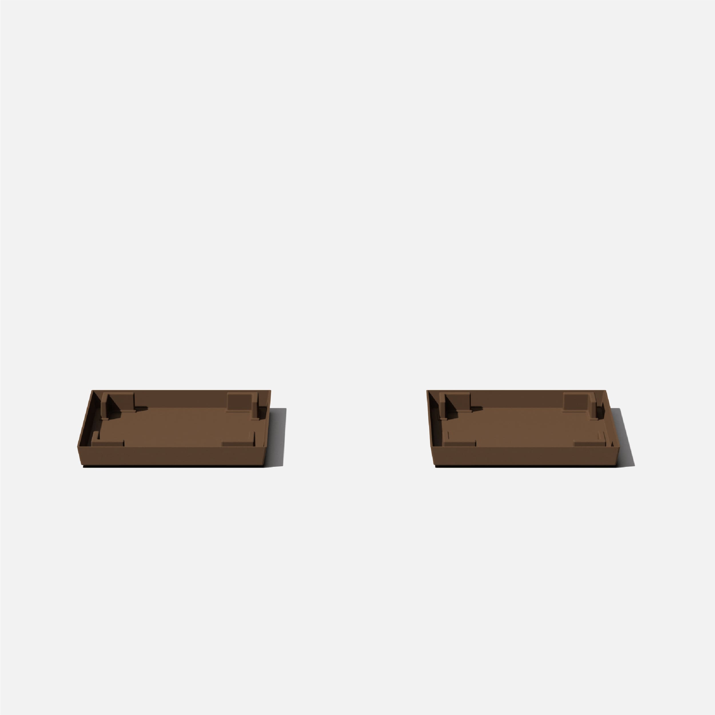 Veradek NBV22TRE-2PK 2 -Pack Espresso Plastic Plant Saucer