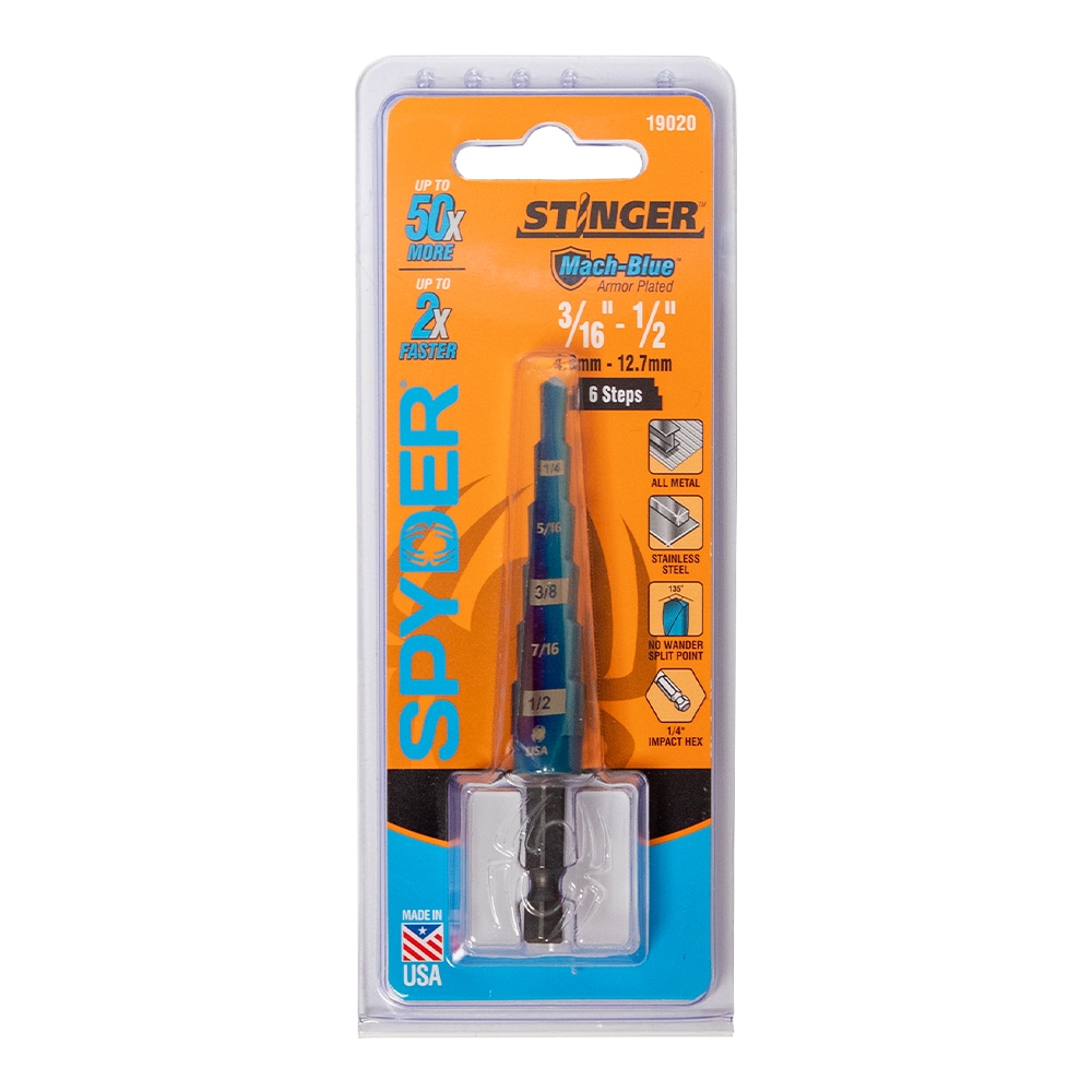 Spyder 19020 Metal-Step-Drill-Bits - View #8