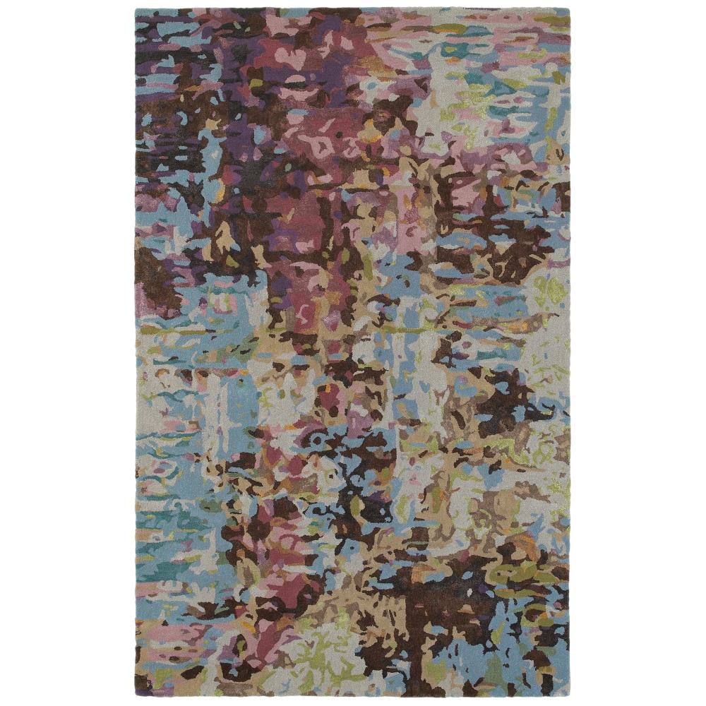 Archer Lane Elliptical 8 X 10 Blue Indoor Abstract Handcrafted Area Rug In The Rugs Department At Lowes Com