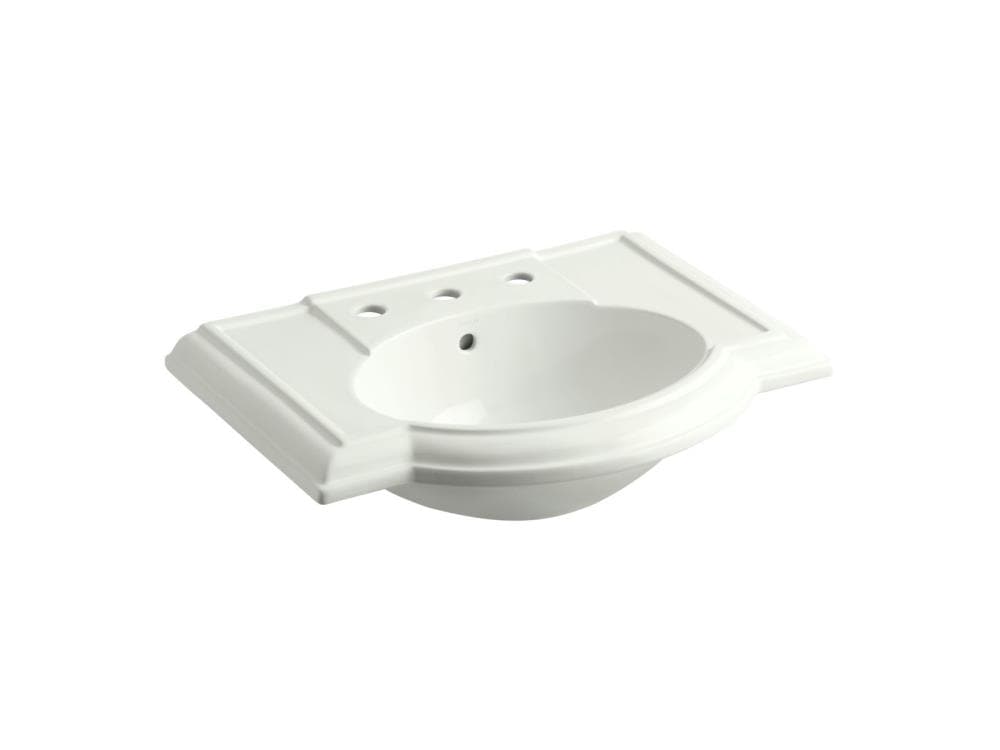 KOHLER Devonshire 33.5-in H Dune Vitreous China Traditional Pedestal ...