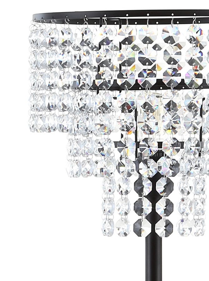 Juliette 60" Bronze Crystal Transitional Glam Floor Lamp