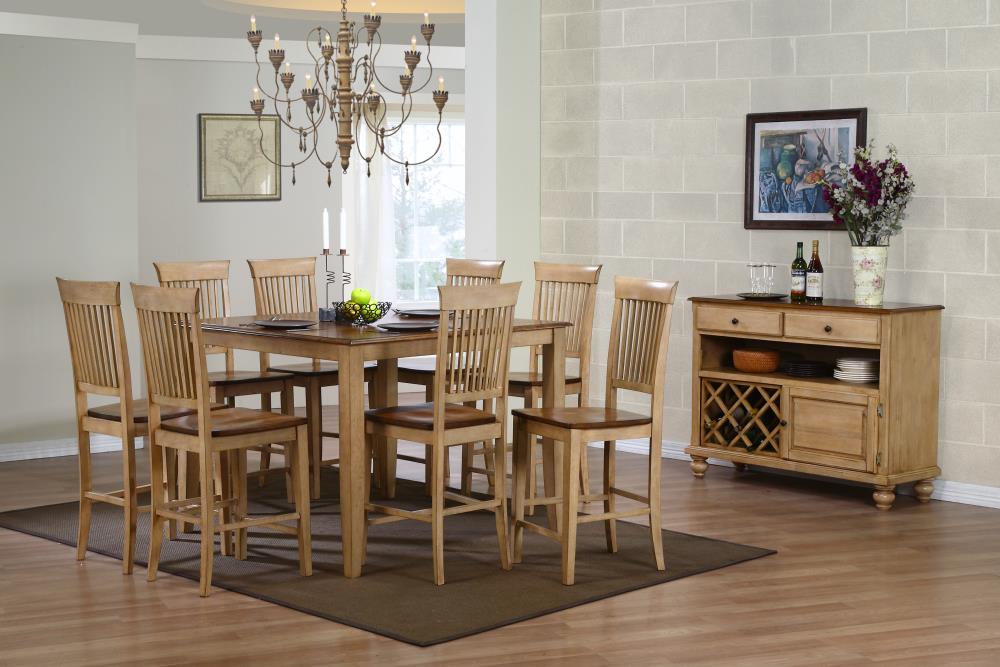 Sunset Trading Brook Dining Room Set with Square Table in the Dining ...