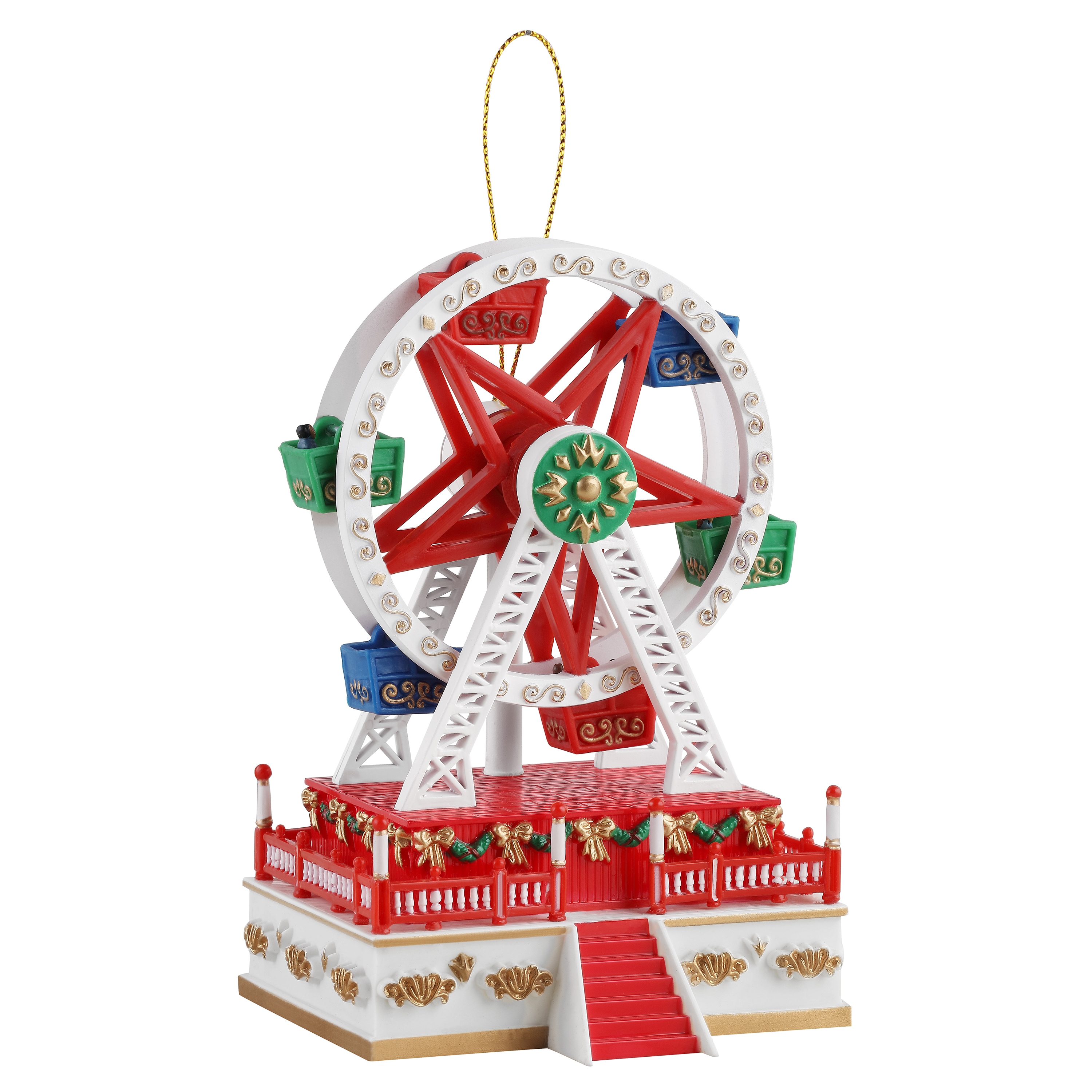 Mr. Christmas Mini Carnival - Ferris Wheel with White Base