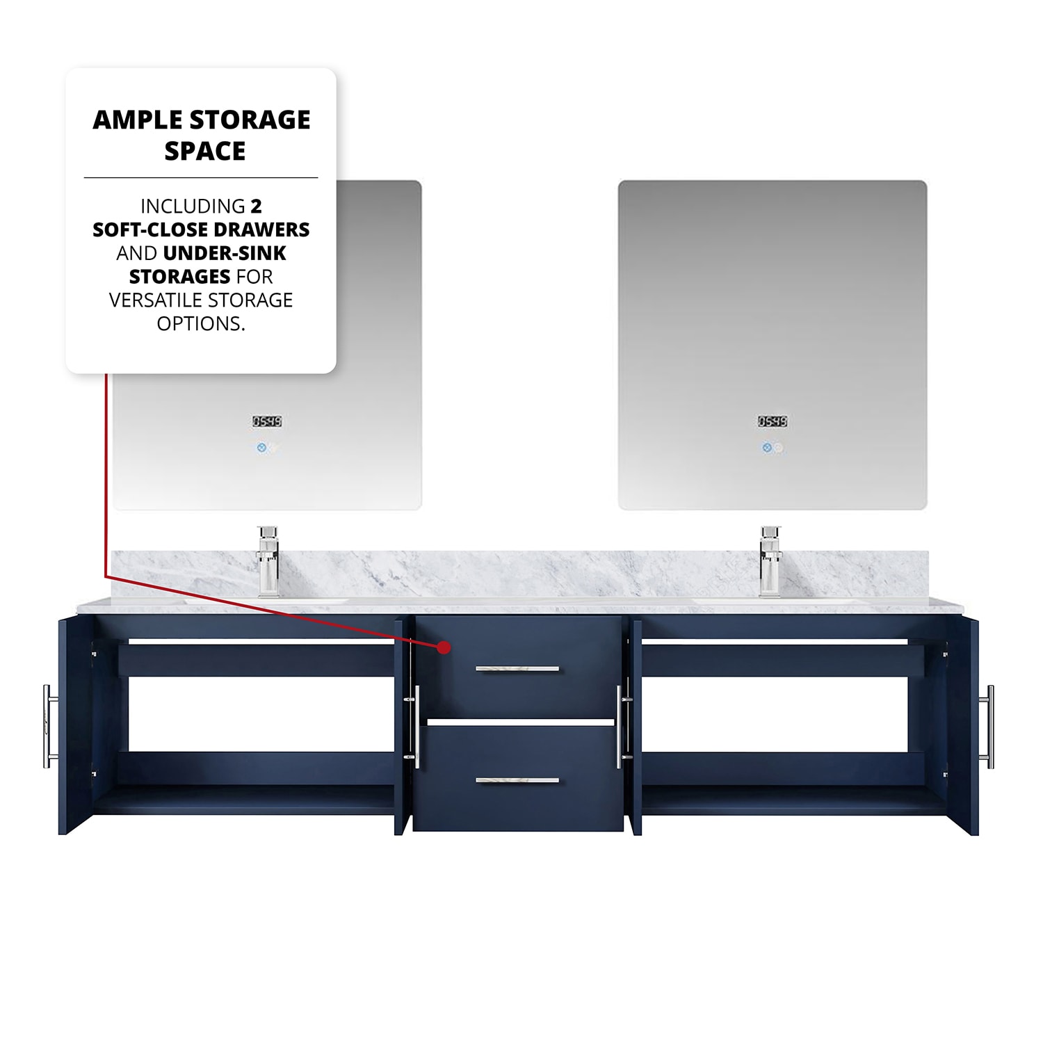 Lexora LG192280DEDSLM30F Bath-Vanity-Combo - View #6