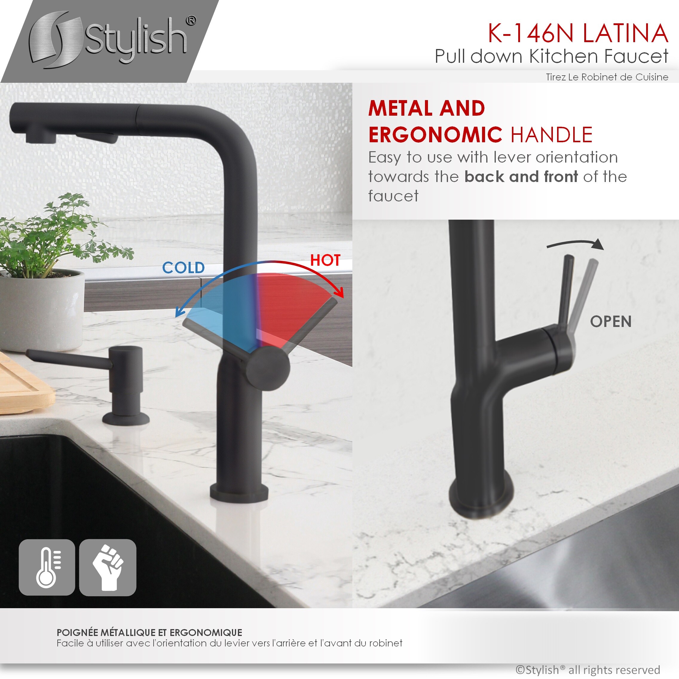 Stylish K-146N Kitchen-Faucets - View #7
