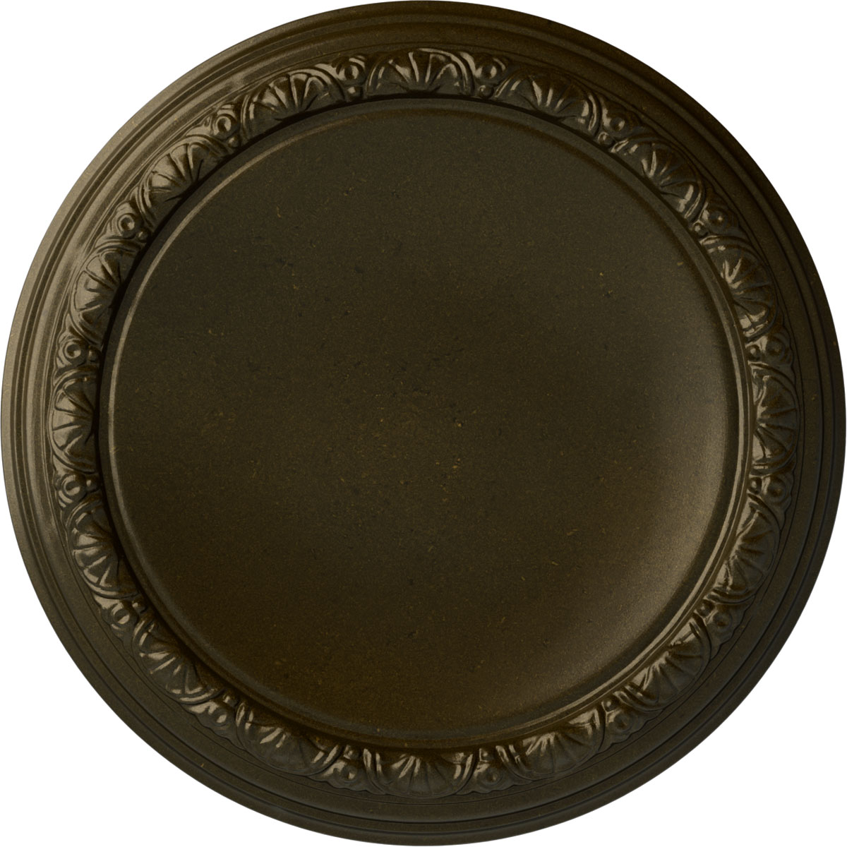 Ekena Millwork CM19CAGGS Carlsbad 19.5-in W x 19.5-in L Painted Green Gold Polyurethane Whole Ceiling Medallion
