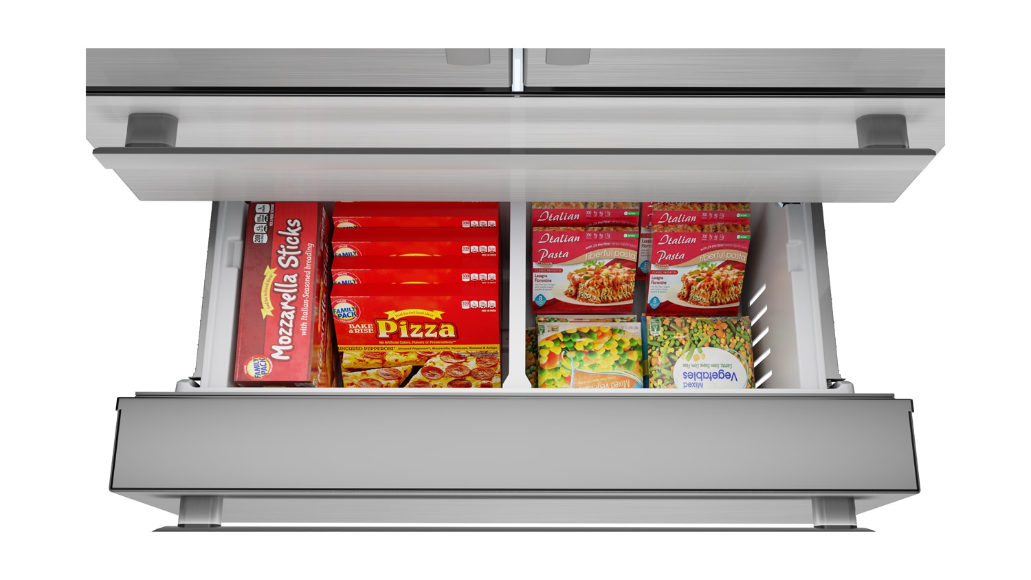 Sharp 22.5-cu ft 4-Door Counter-depth French Door Refrigerator