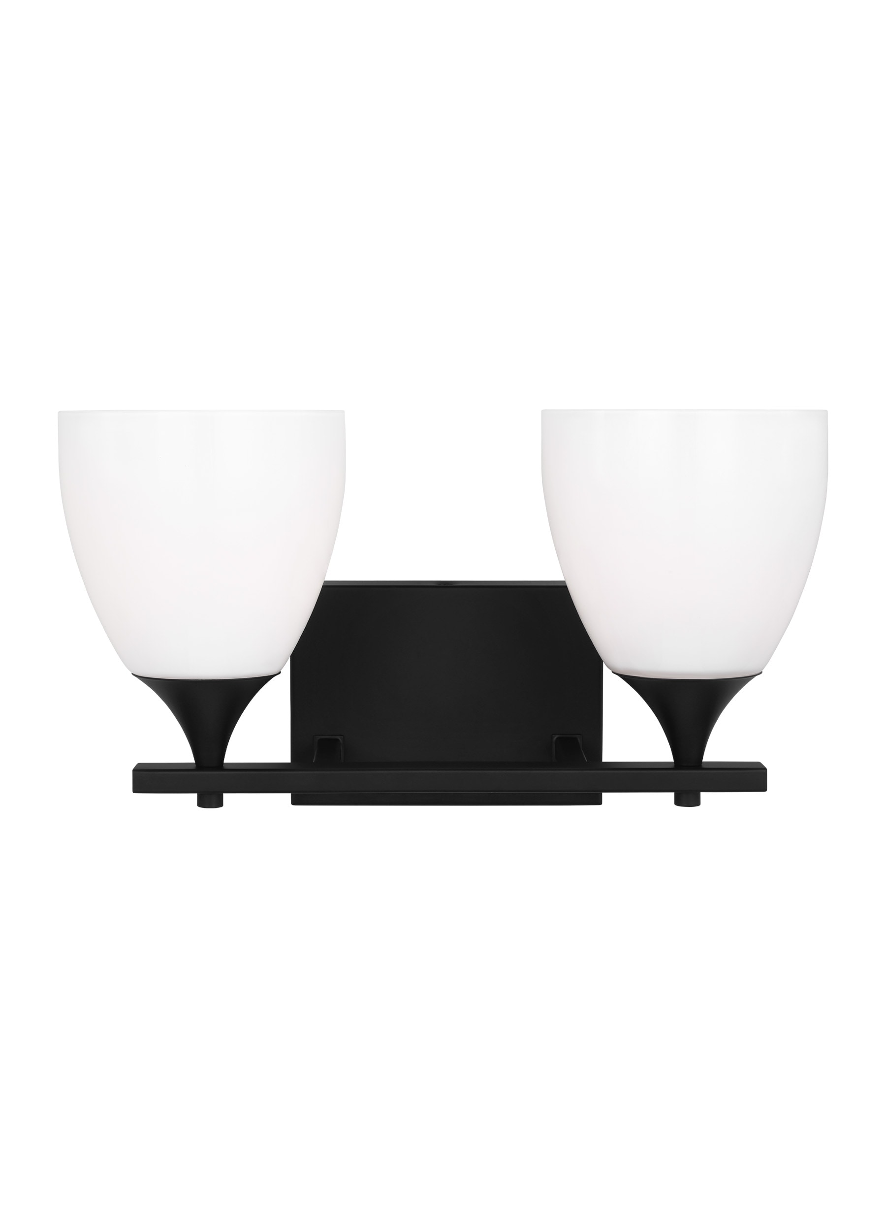 Scott Living DJV1022MBK Toffino 16-in 2 -Light Black Modern/contemporary Vanity light