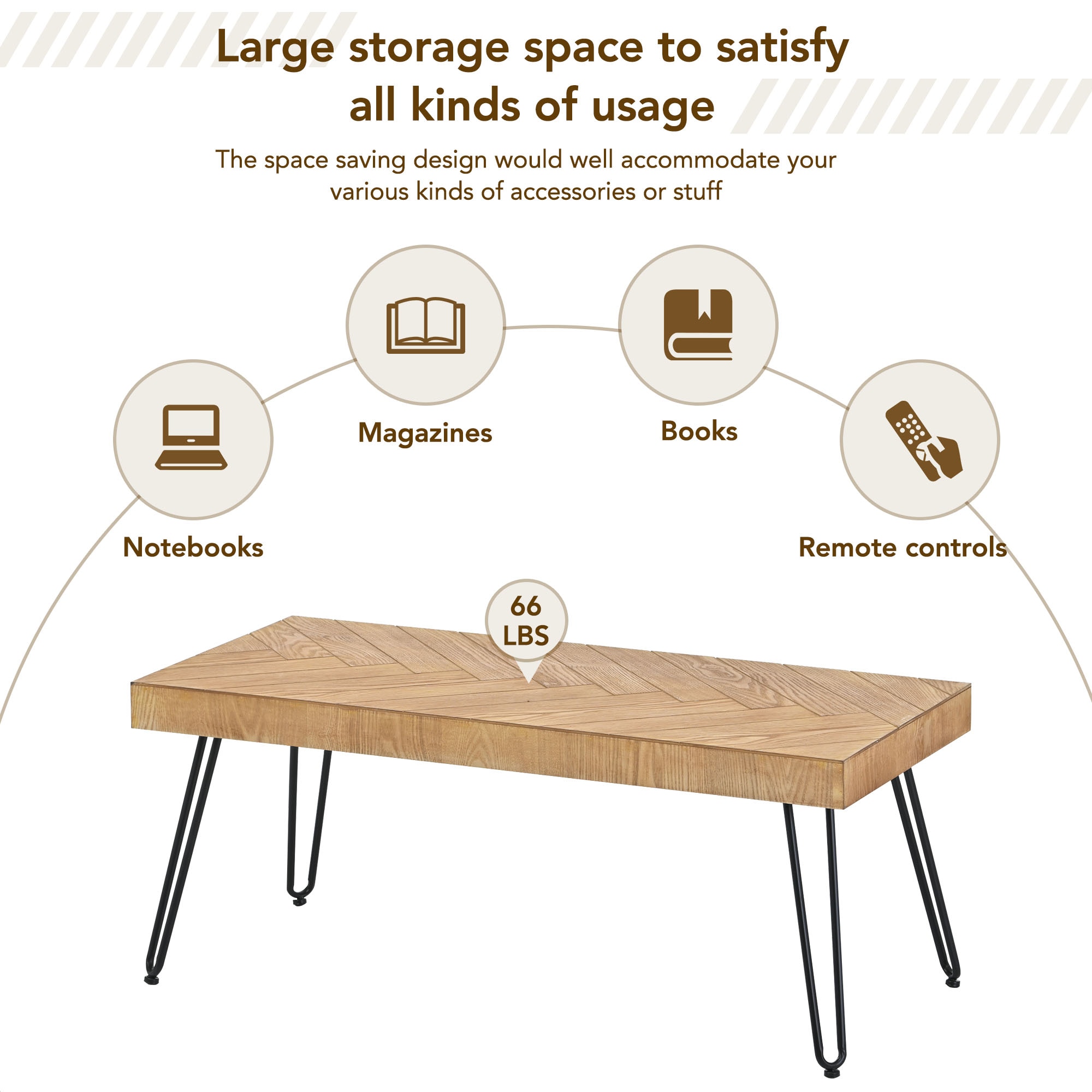 ModernLuxe WF190111AAL Coffee-Tables - View #4