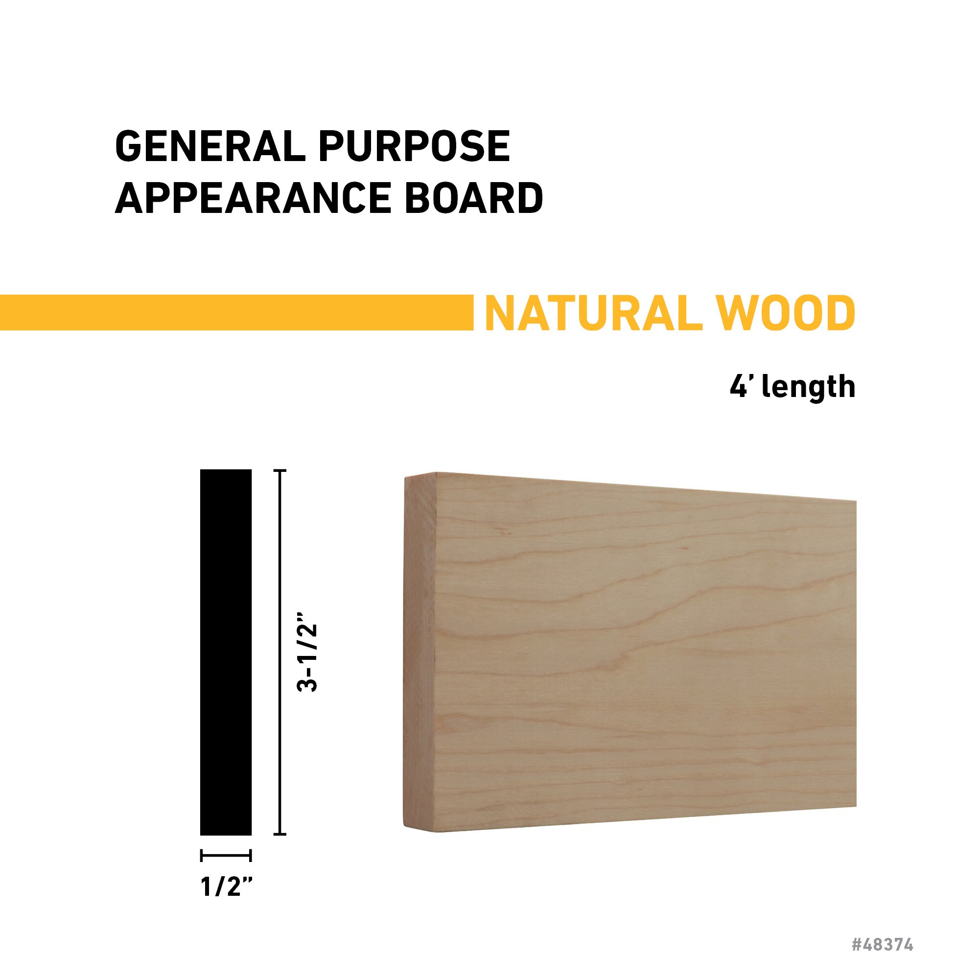 RELIABILT H 12X4 4 MAPLE Appearance-Boards - View #3