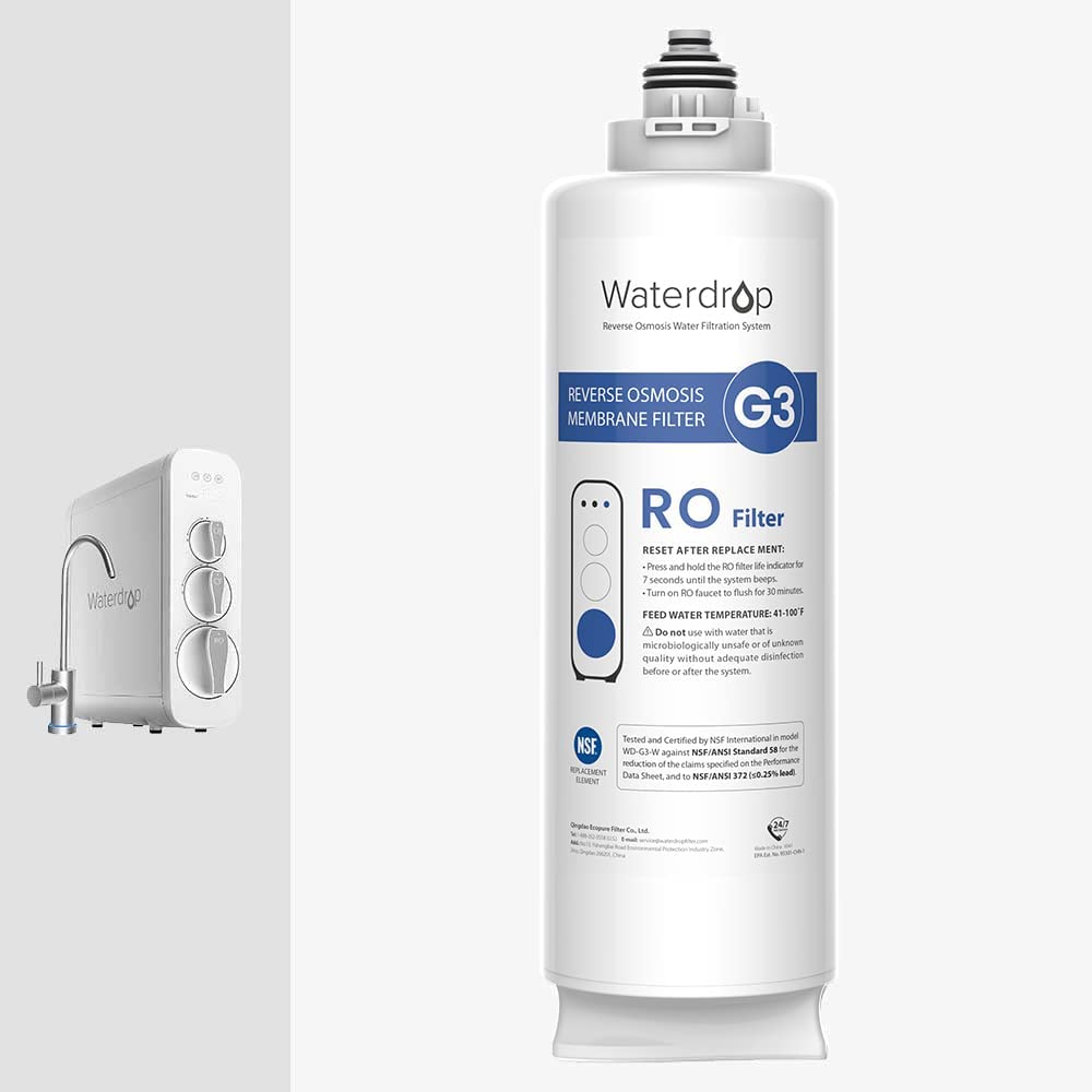 Waterdrop Reverse Osmosis Tankless Water Filter - G2 RO Undersink Seri