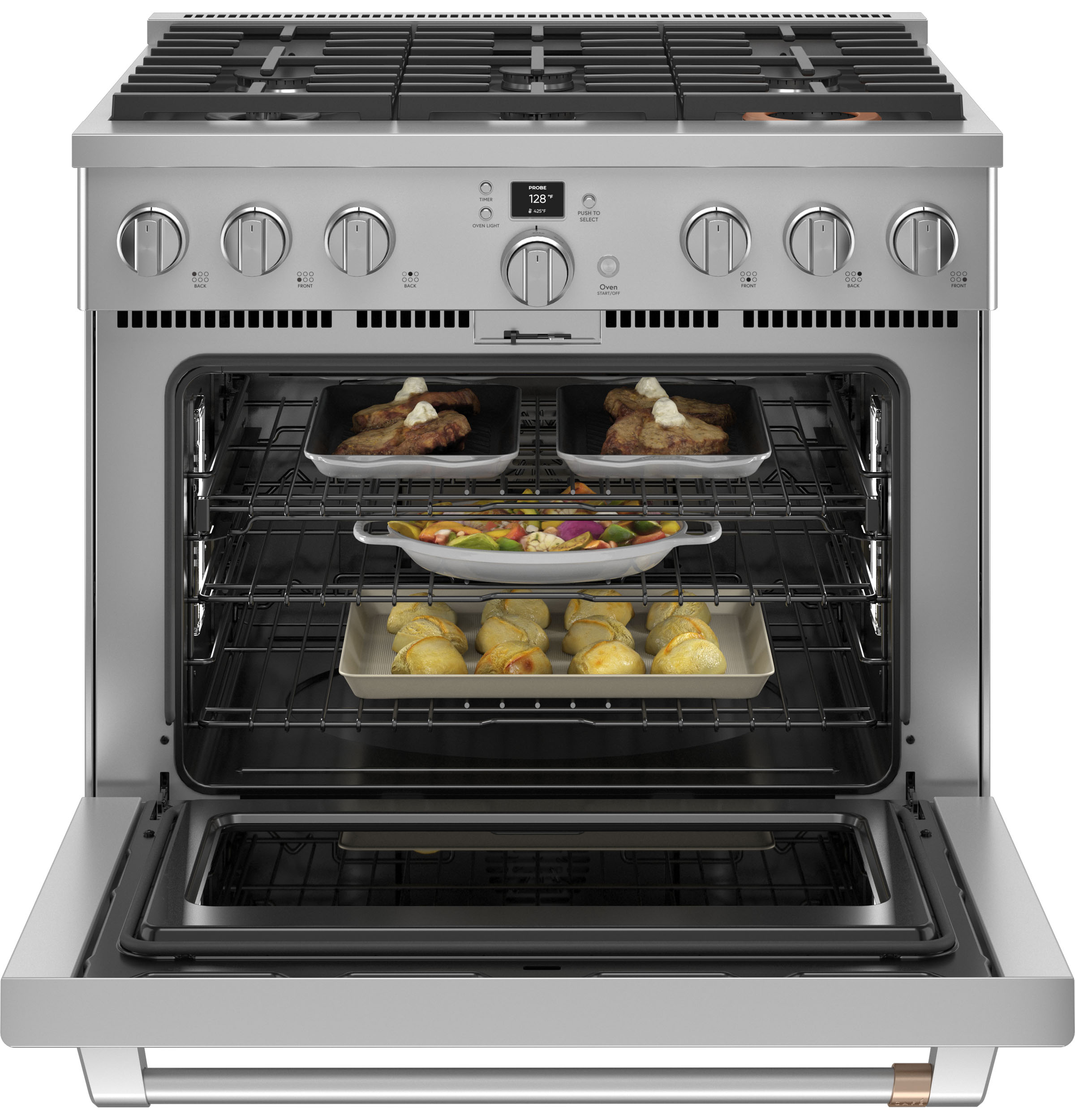 Cafe C2Y366P2TS1 Dual-Fuel-Ranges - View #2