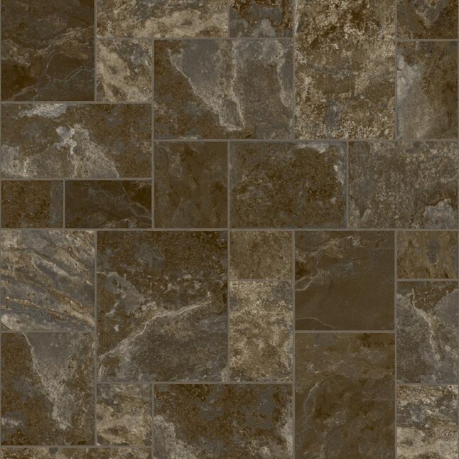 Congoleum ArmorCore Terrace Paver 12-ft W Cut-to-Length Fresh Brew Stone Look Low-Gloss Finish Sheet Vinyl Congoleum ArmorCore Terrace Paver 12-ft W Cut-to-Length Fresh Brew Stone Look Low-Gloss Finish Sheet Vinyl