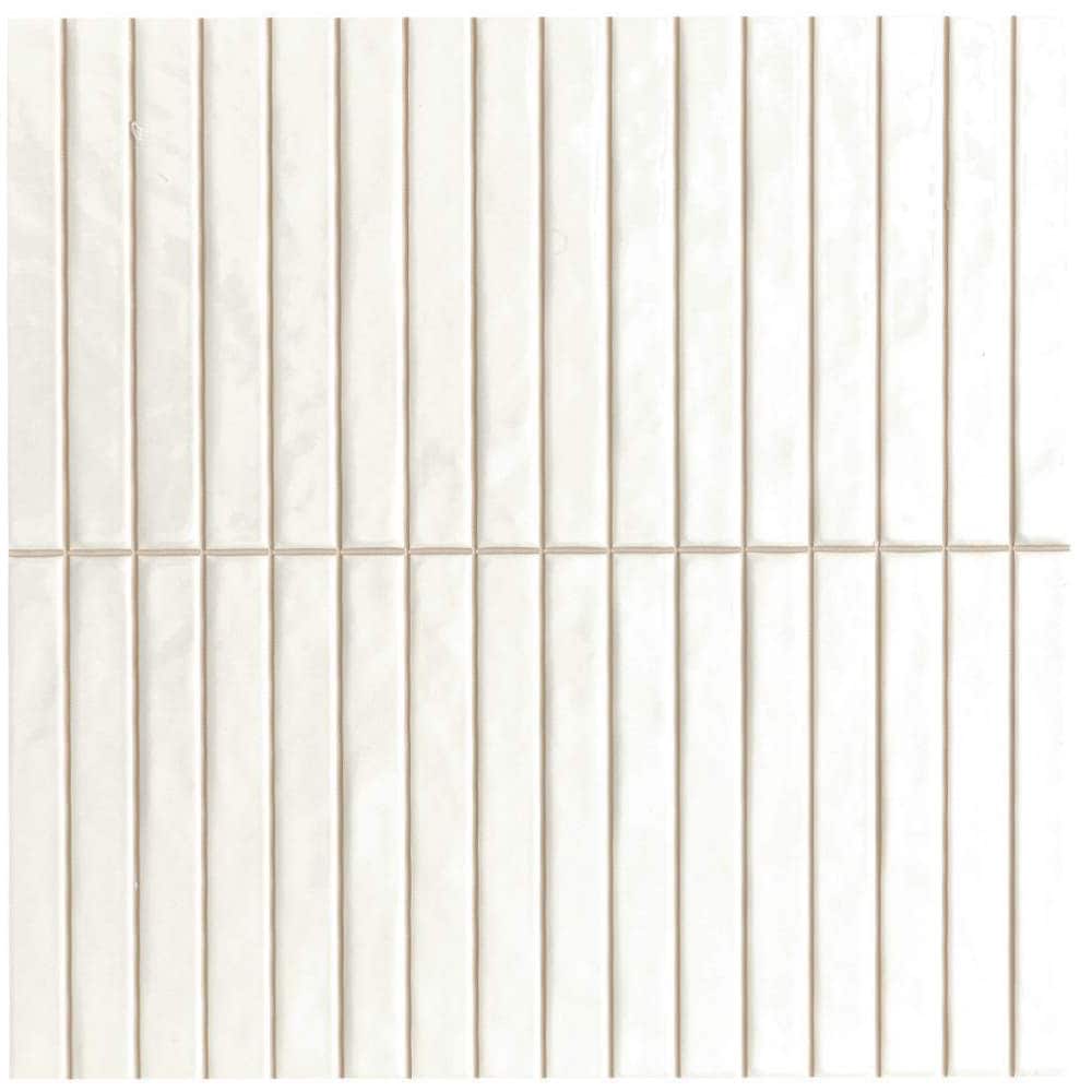 The Tile Life - Castilla White 14-in x 14-in Glossy Ceramic Wall Tile ( 15.8-sq ft / Carton )