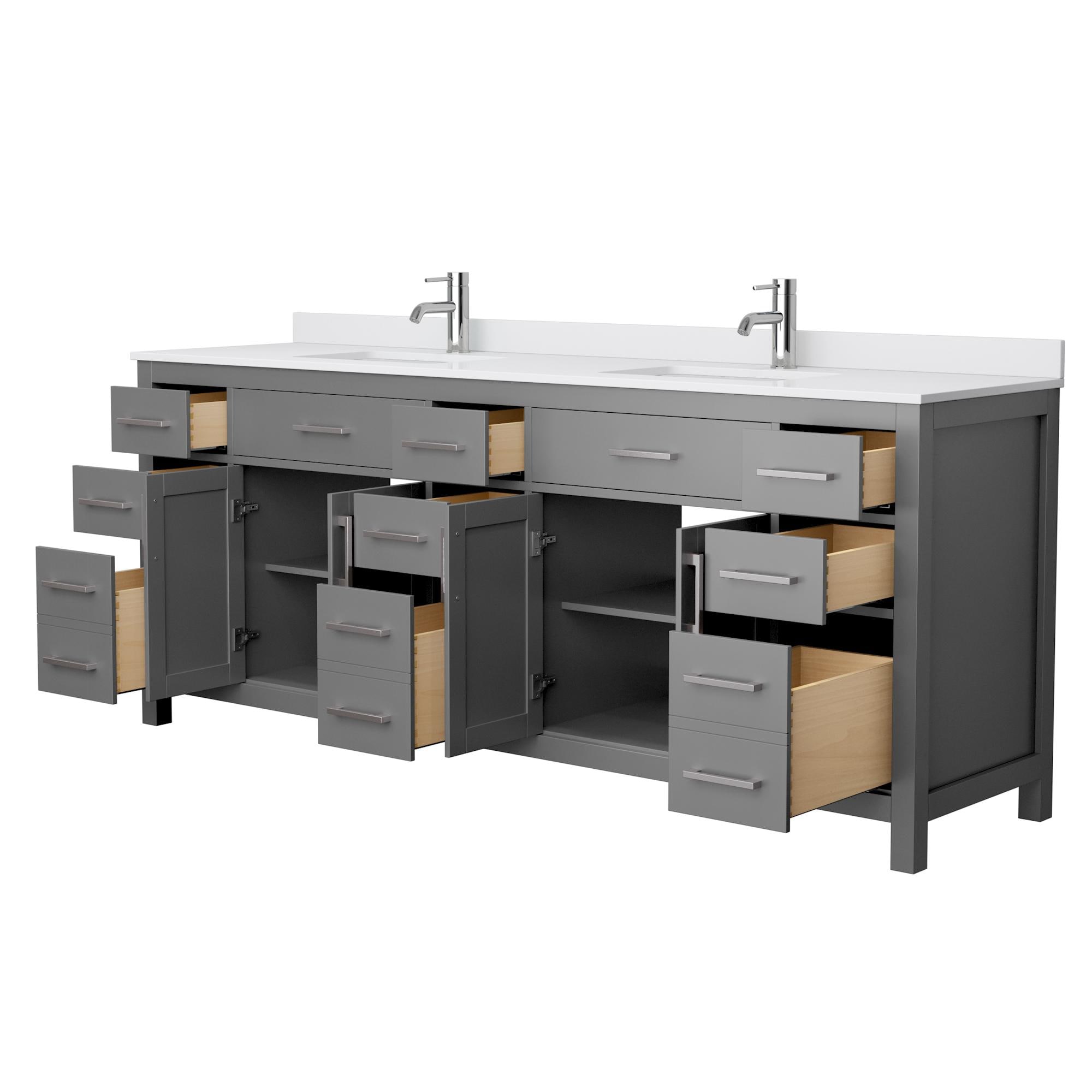 Wyndham Collection WCG242484DKGWCUNSMXX Bath-Vanity-Combo - View #3