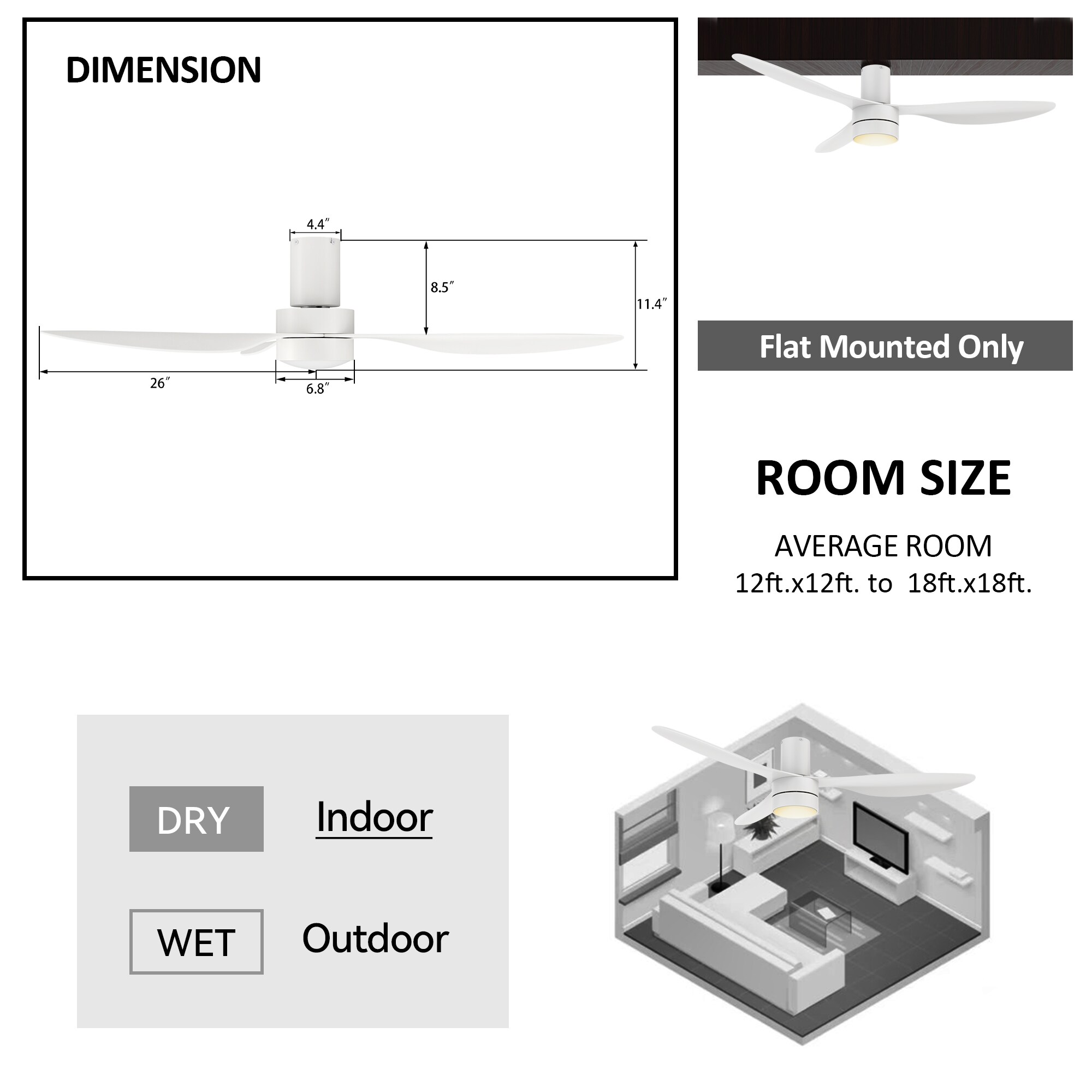 CARRO USA LS523N4-L11-W1-1-FM Ceiling-Fans - View #9