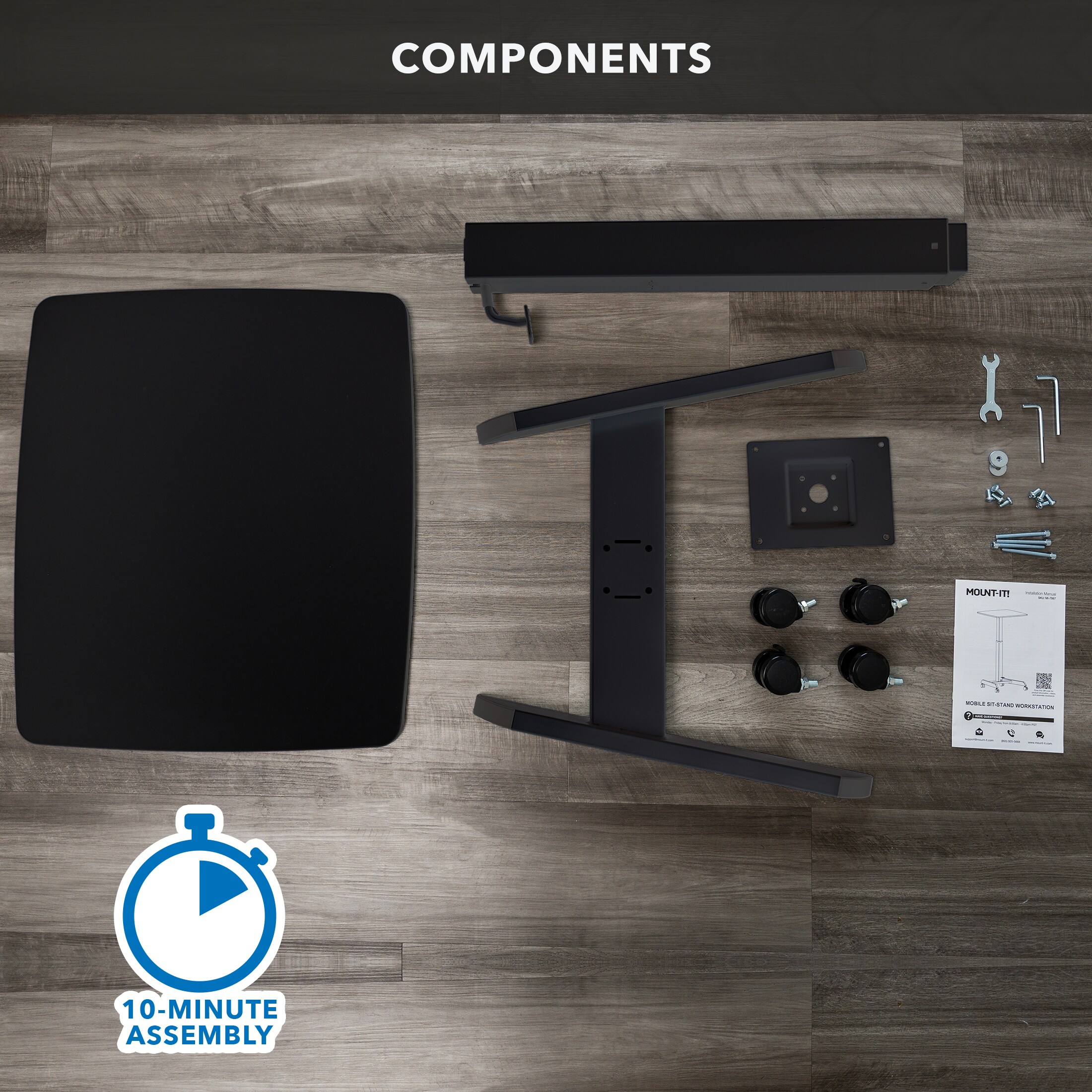 Mount-It! MI-7997BLK desks - View #10