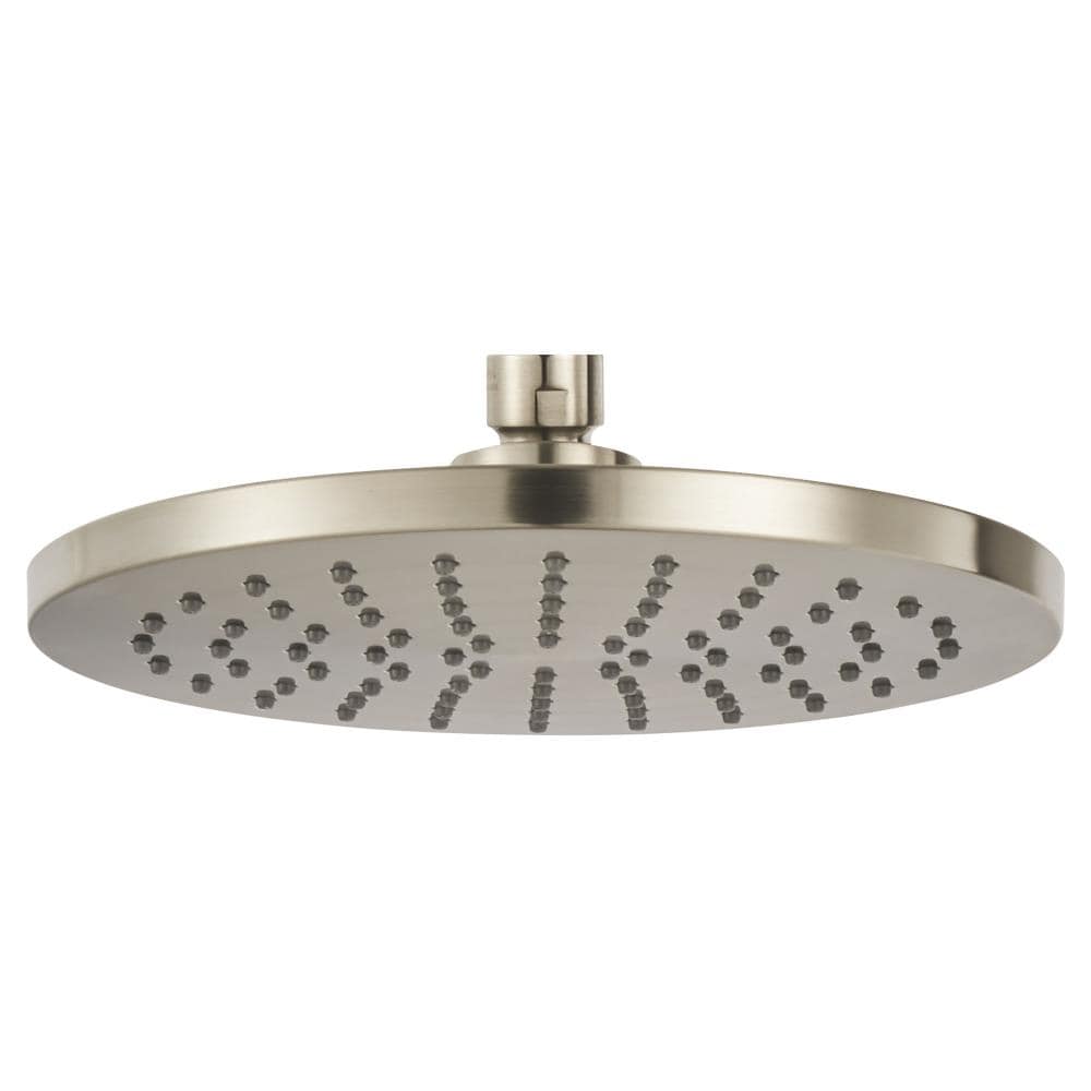 American Standard Studio S Brushed Nickel 8-in Round Fixed Rain Shower ...