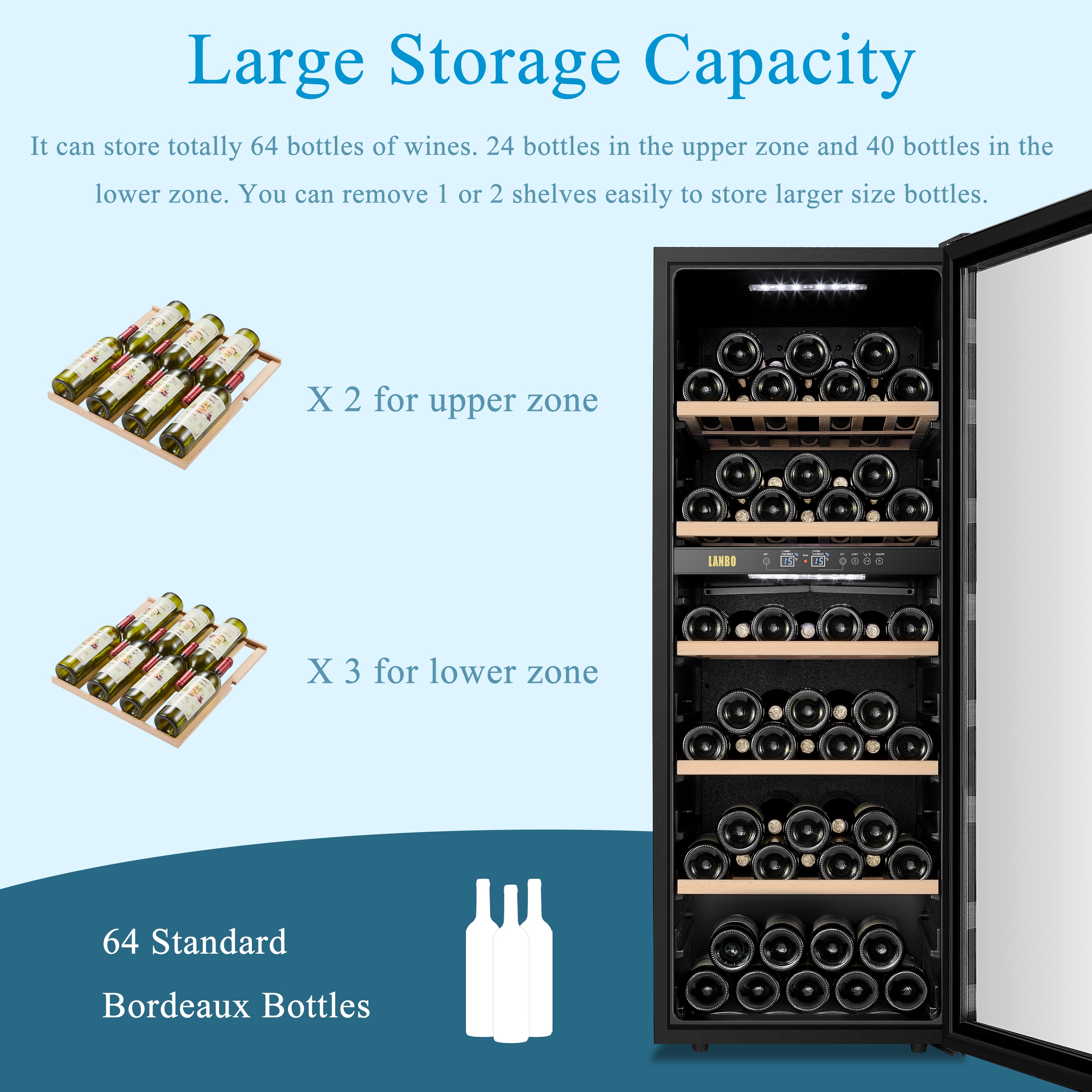 LANBO LW80D Wine-Chillers - View #7