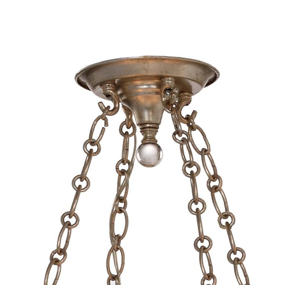 Sterling Distressed Twilight Crystal 5-Light Chandelier
