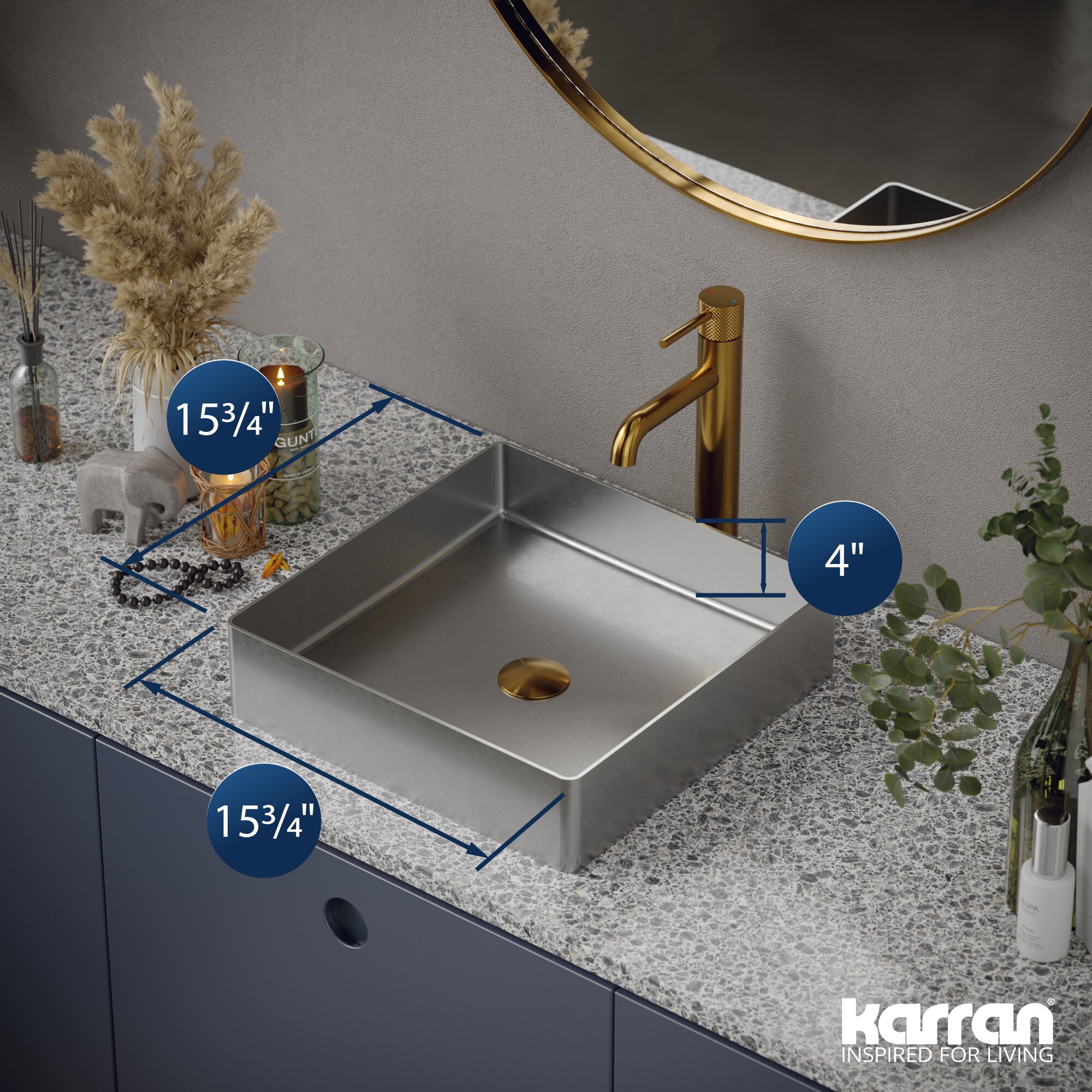 Karran CCV500SS Bath-Sink - View #4