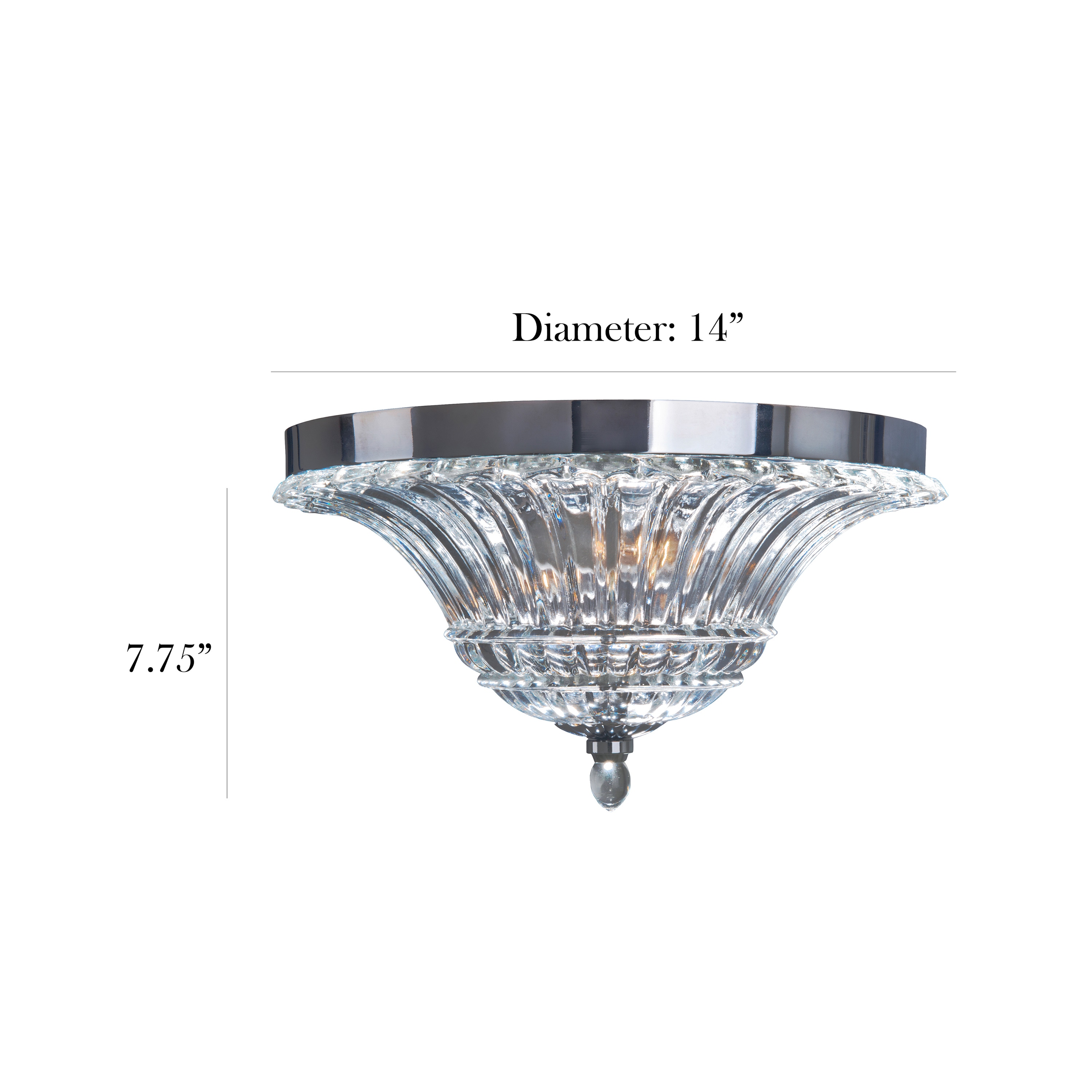 Elegant Designs FM1002-CHR flushmounts - View #2