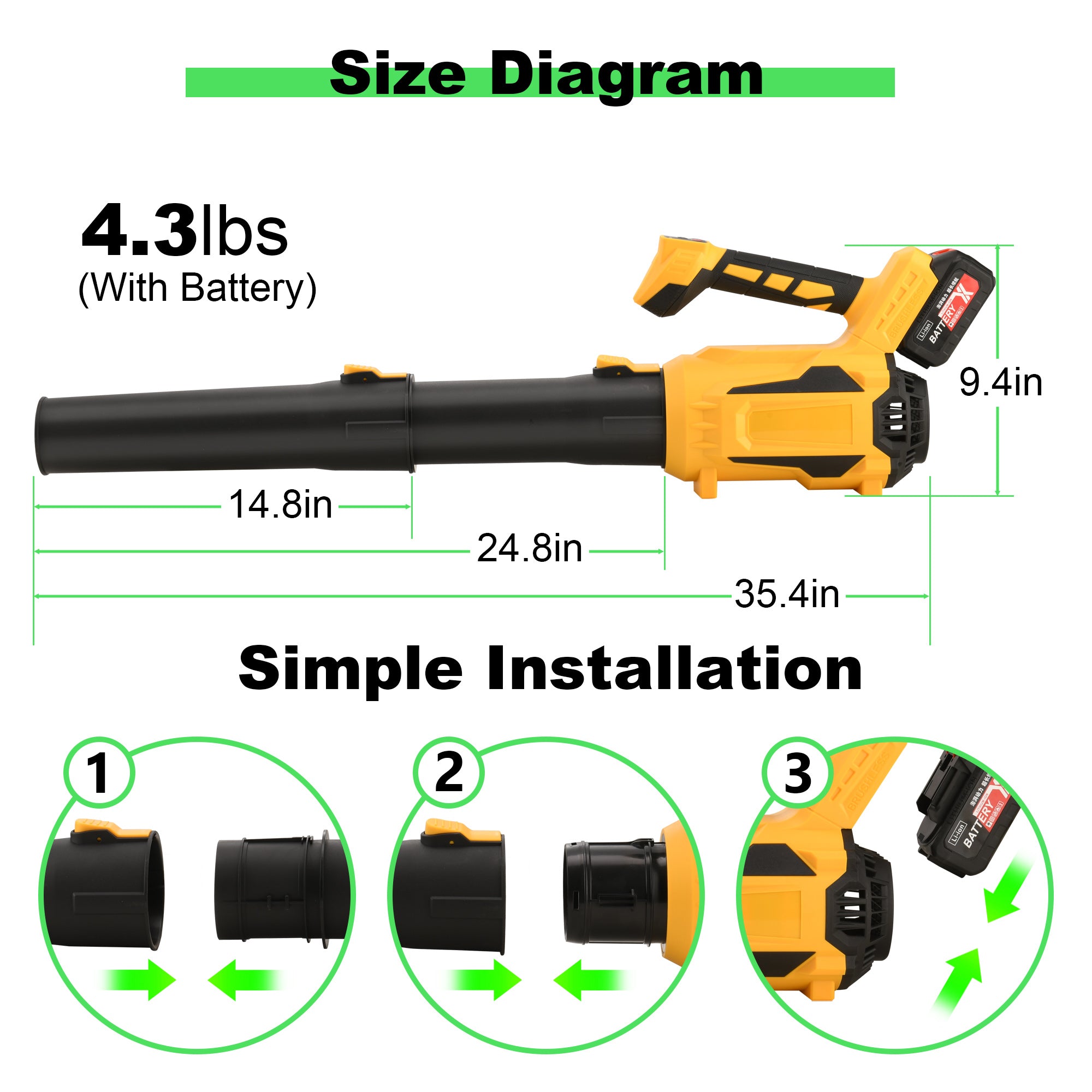 Tatayosi P1-7P375110 Cordless-Electric-Blowers - View #3