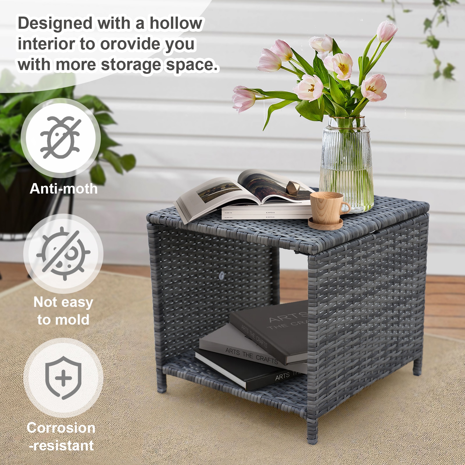 CASAINC WFEHAC-01-WH-2S Patio-Conversation-Sets - View #4