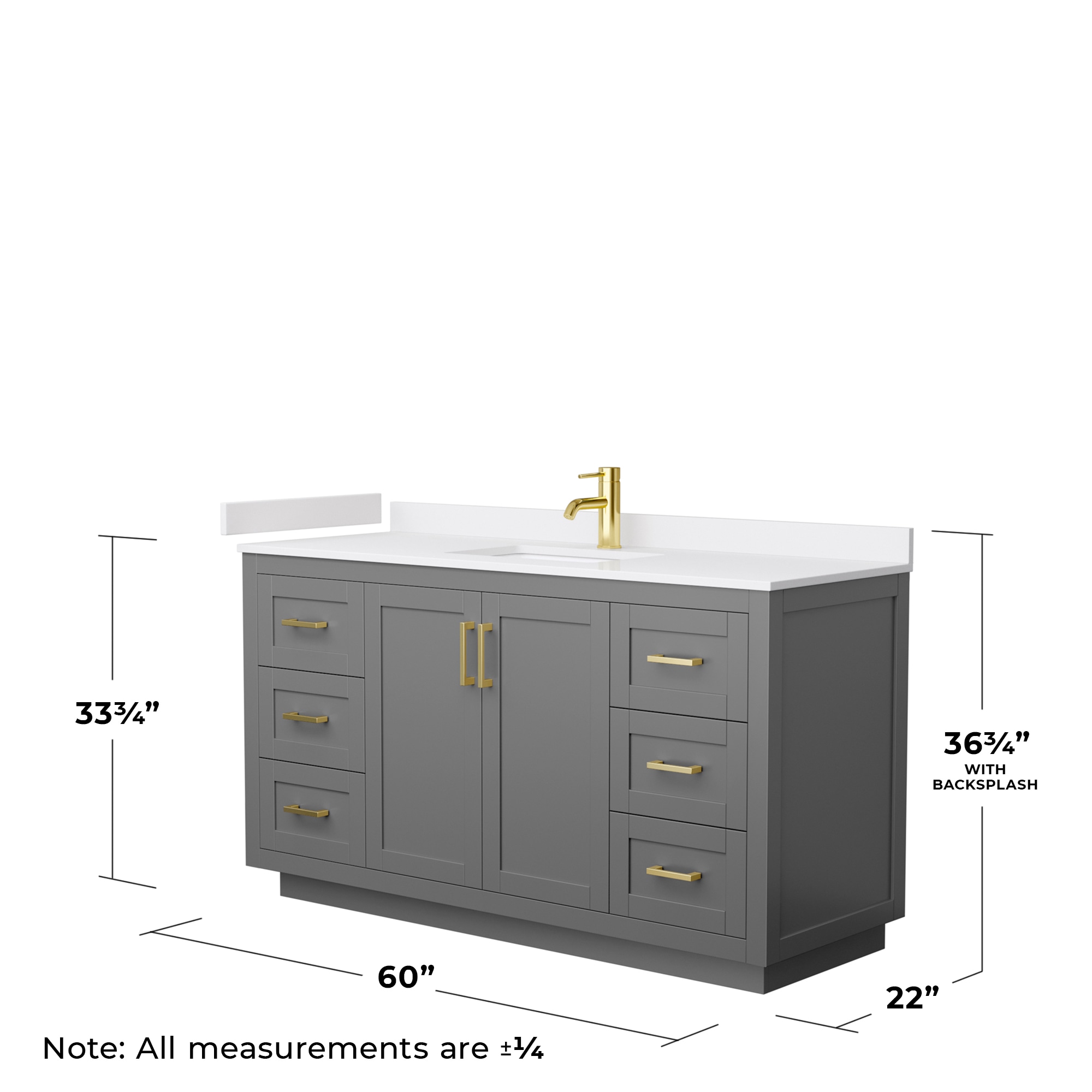 Wyndham Collection WCF292960SGGWCUNSMXX Bath-Vanity-Combo - View #5