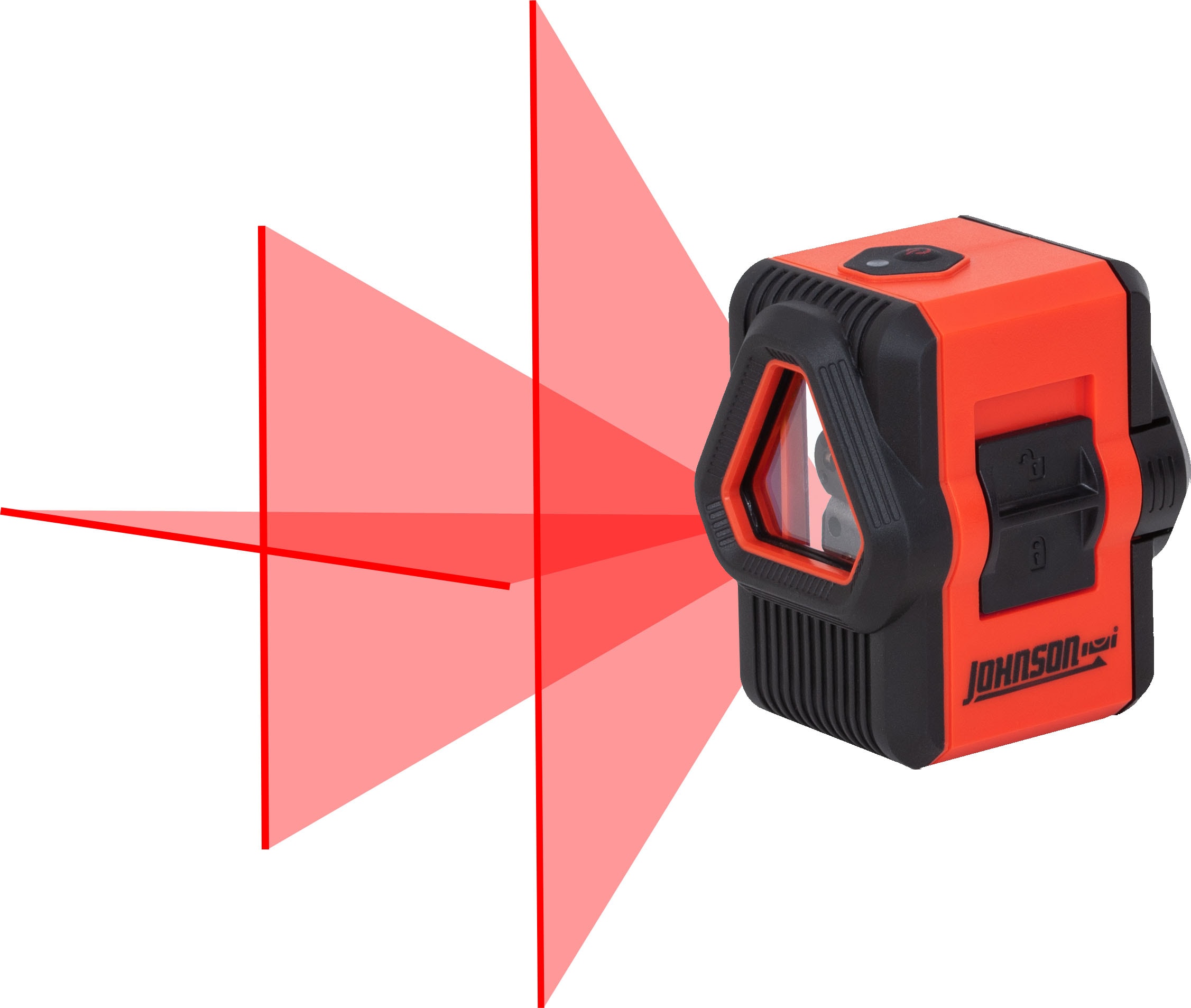 Johnson Level 40-6648 50-ft Red Self-Leveling Cross-line Laser Level