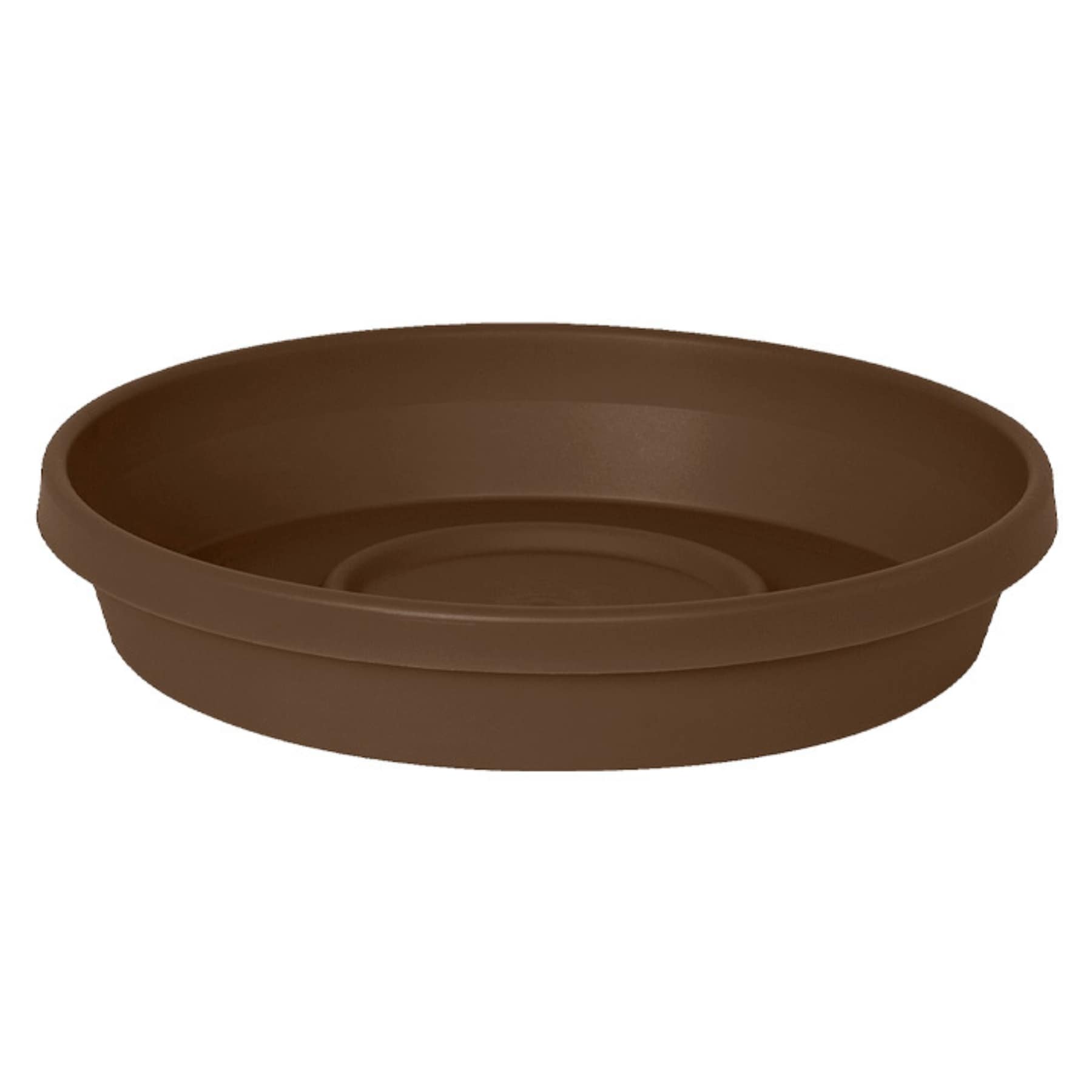 Bloem 51314CH 13-Inches Chocolate Plastic Plant Saucer