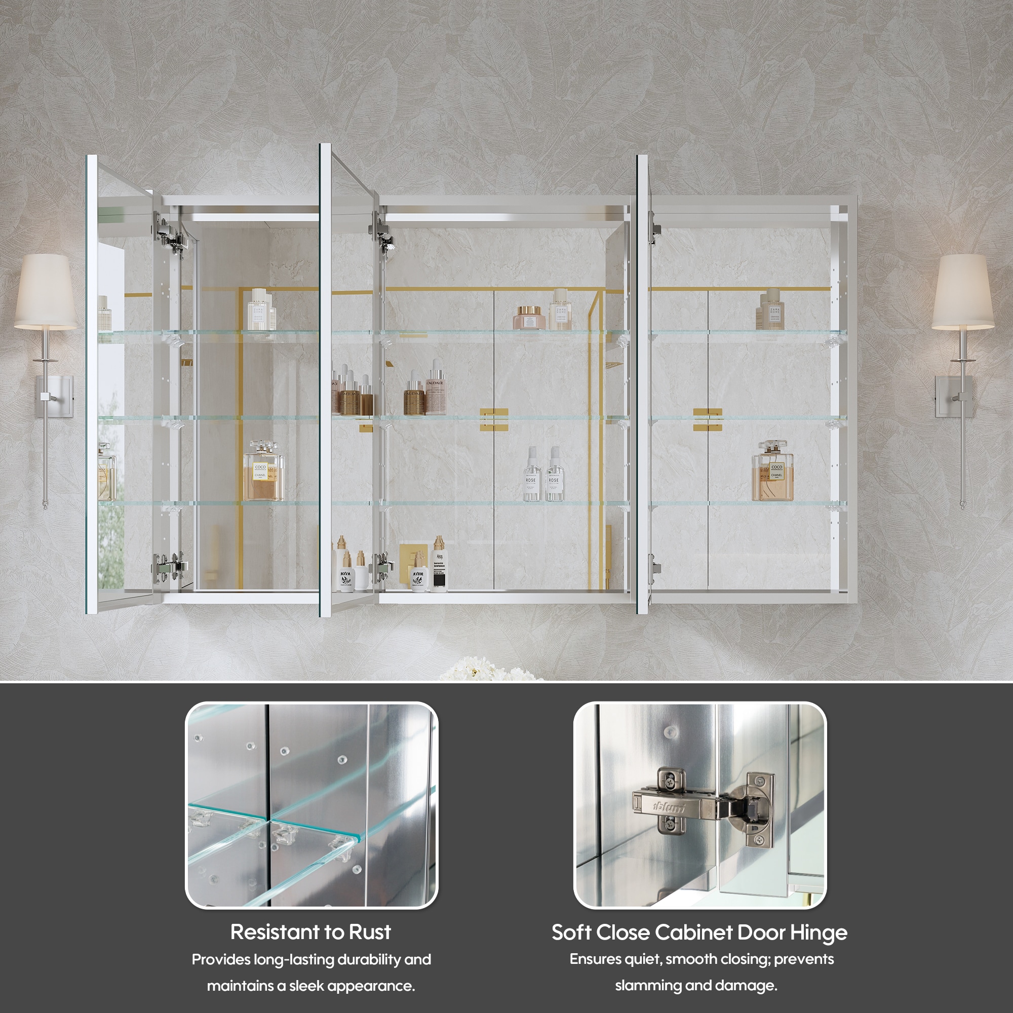 WELLFOR EXM-7236JTFL Bathroom-Medicine-Cabinets - View #7