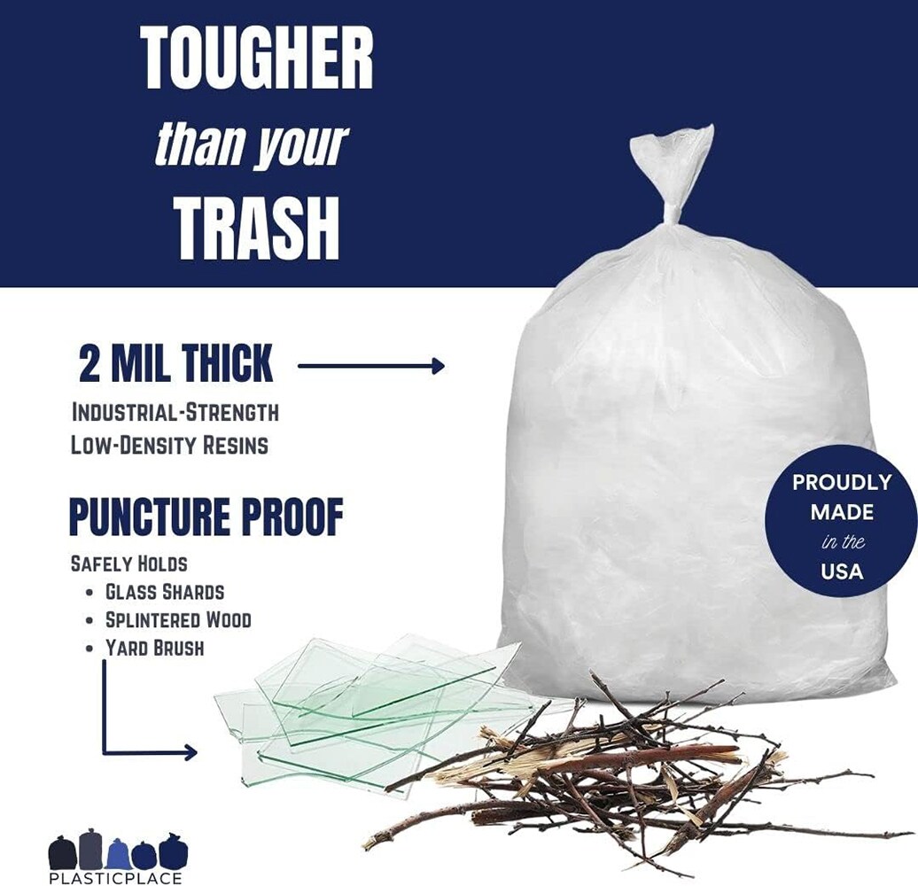 Great Value Outdoor Twist Tie Trash Bags, 45 Gallon, 22 Count