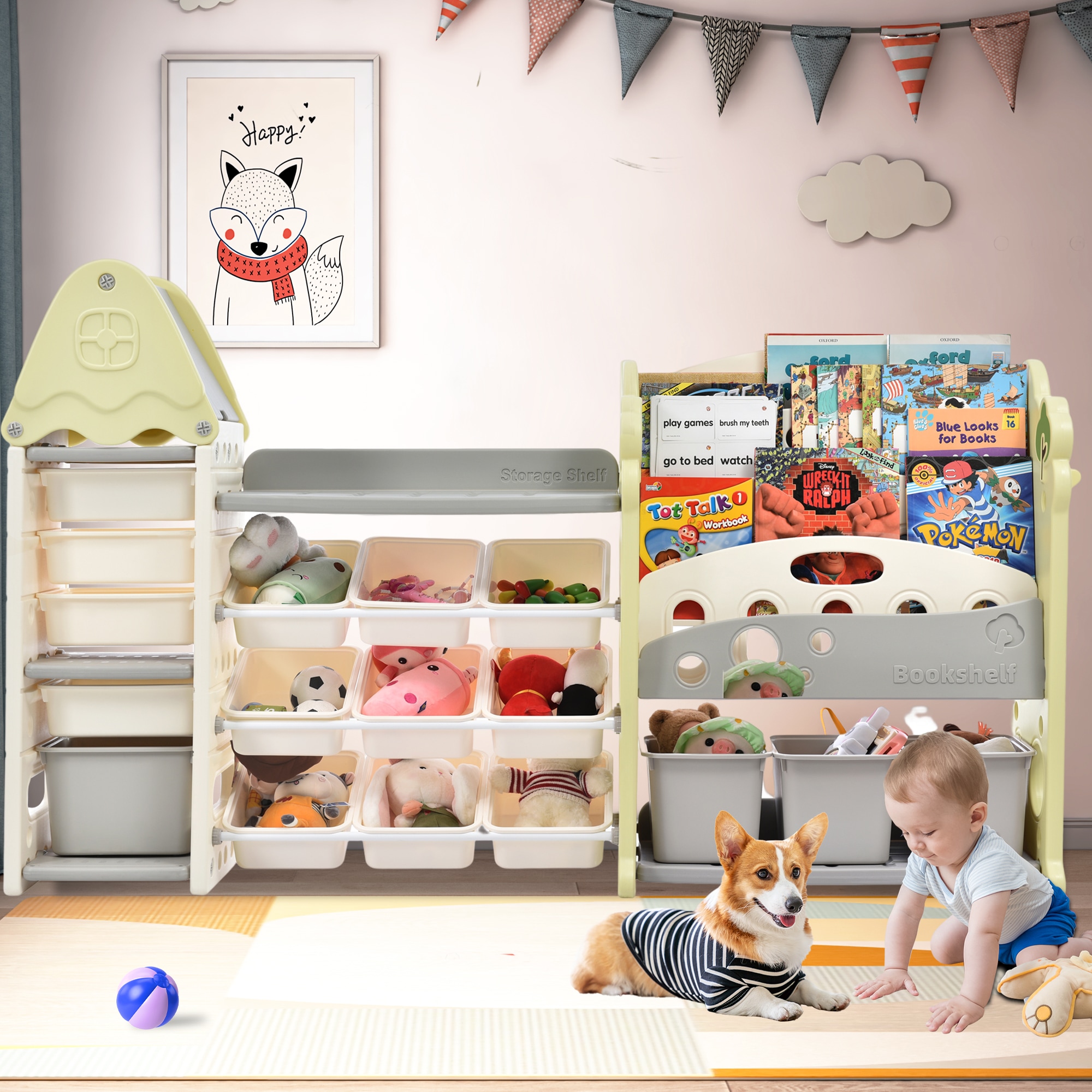 Sunrinx MG12-IF-23 Green Rectangular Toy Box