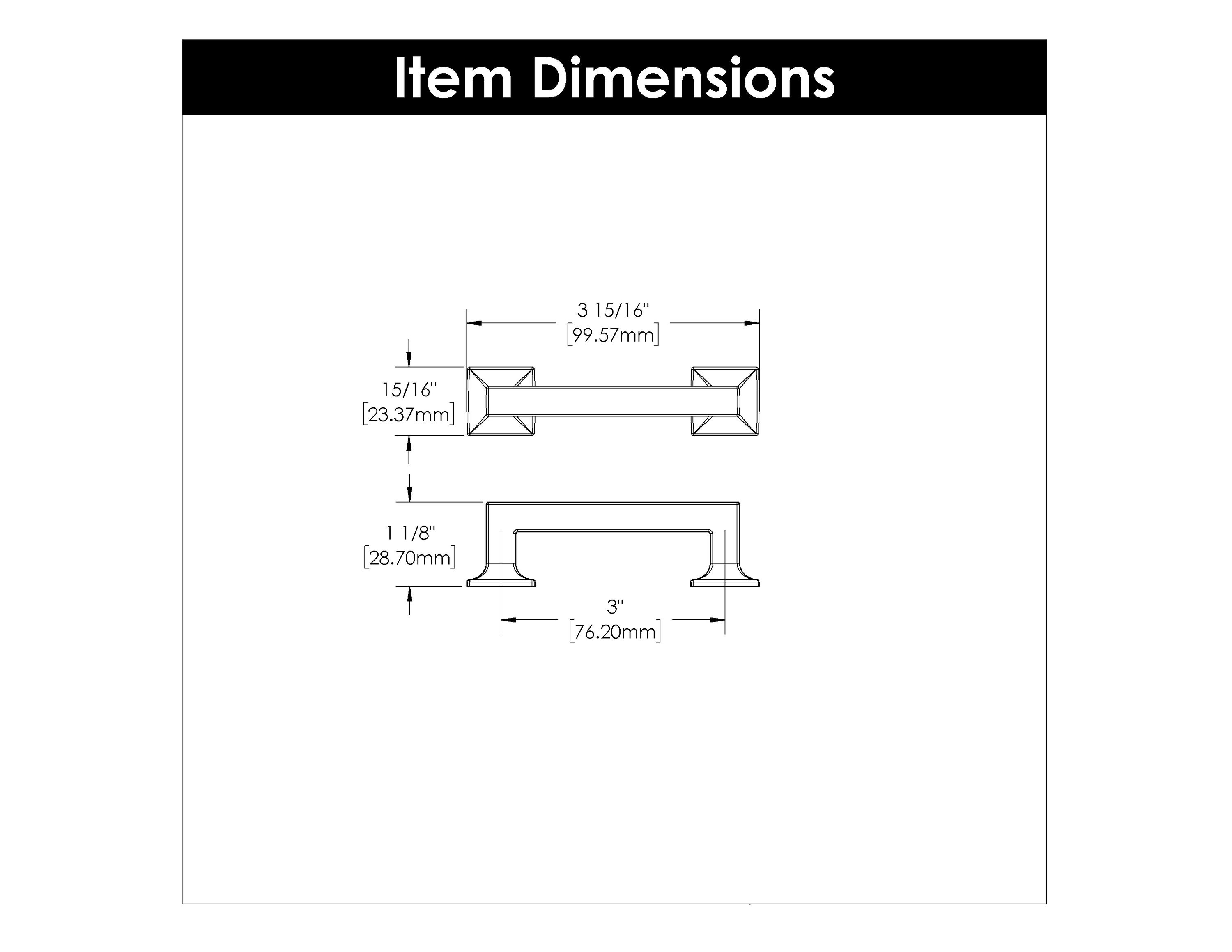 Hickory Hardware P3010-BGB Cabinet-Pulls - View #4