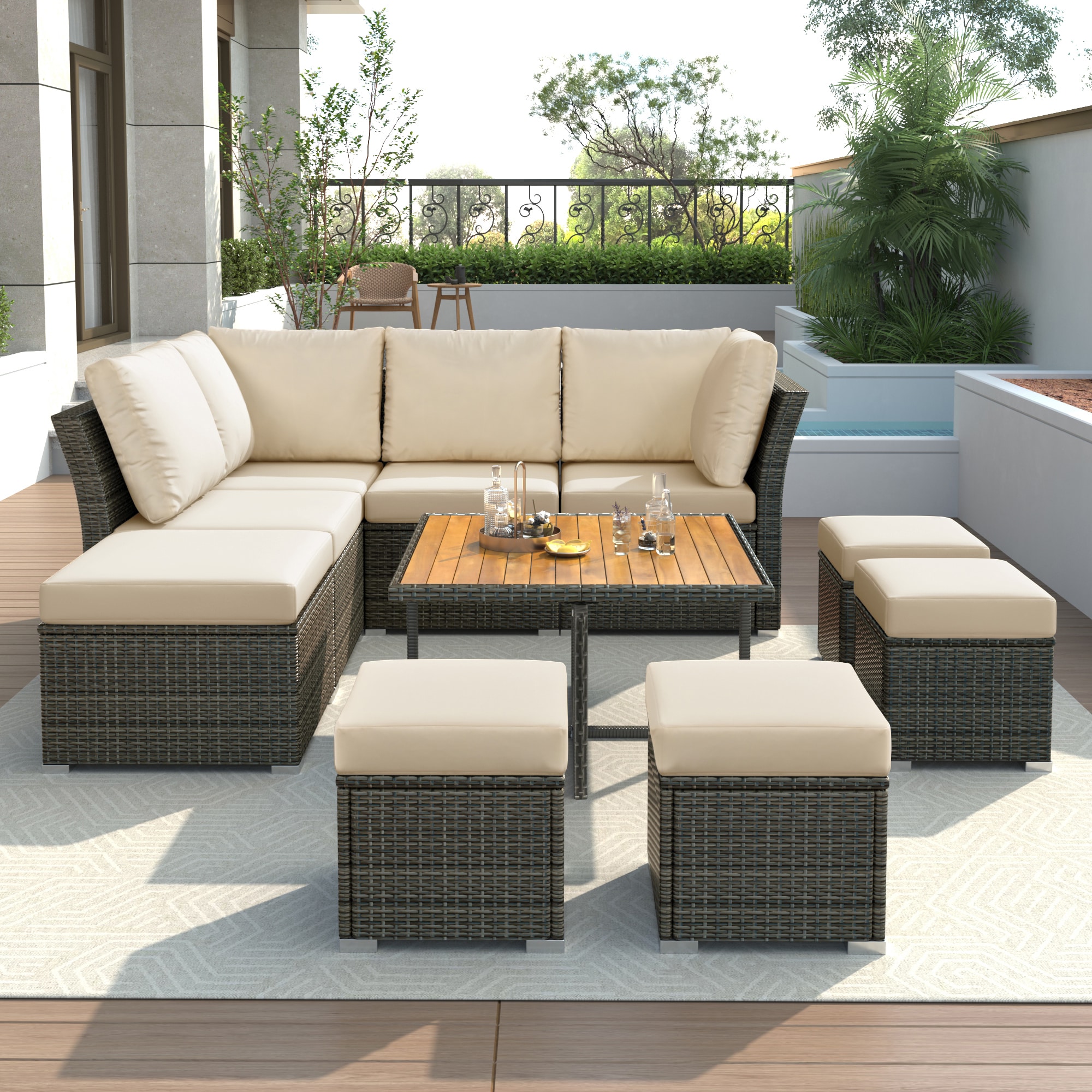 Forclover ALUS-333BE Patio-Conversation-Sets - View #2